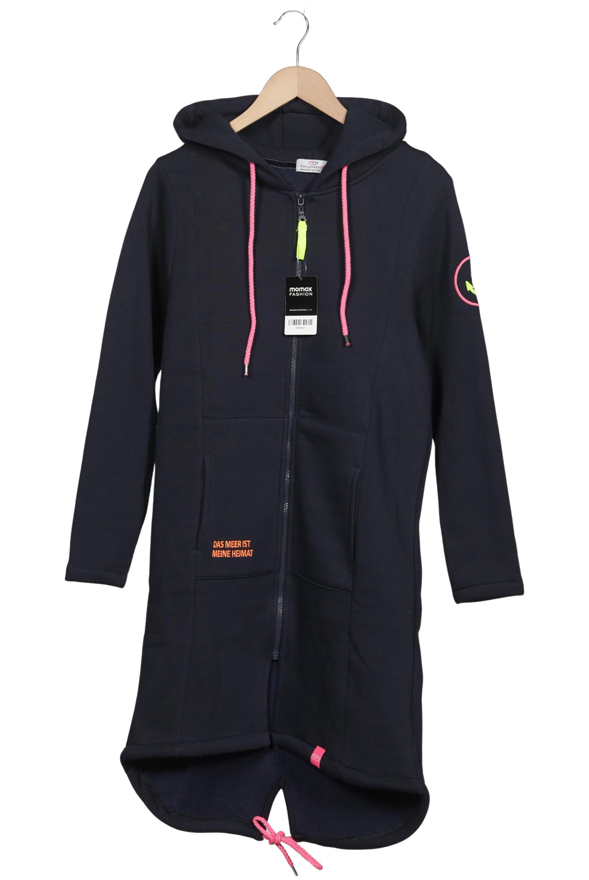 

Zwillingsherz Damen Kapuzenpullover, marineblau, Gr. 36