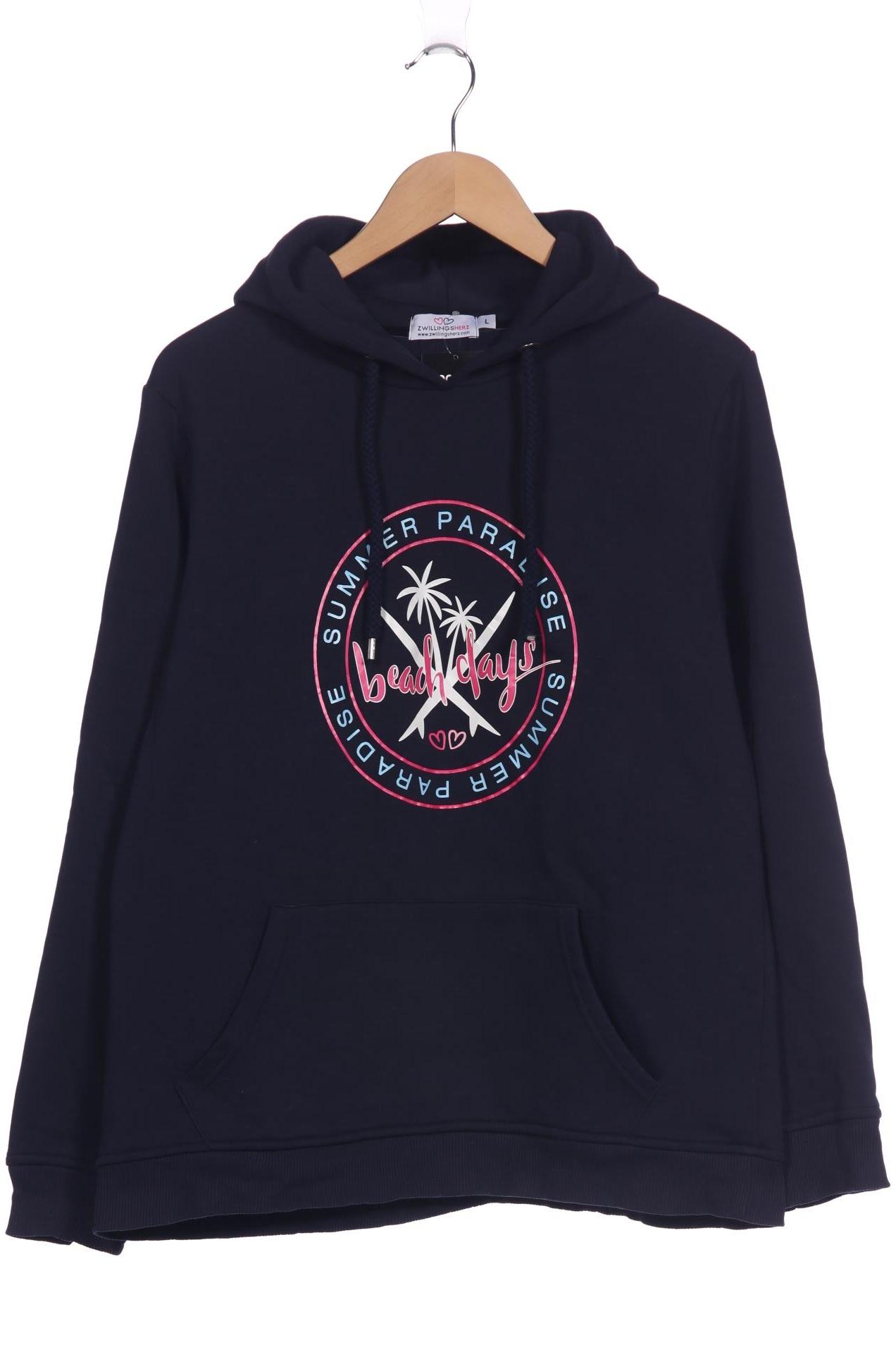 

Zwillingsherz Damen Kapuzenpullover, marineblau, Gr. 42
