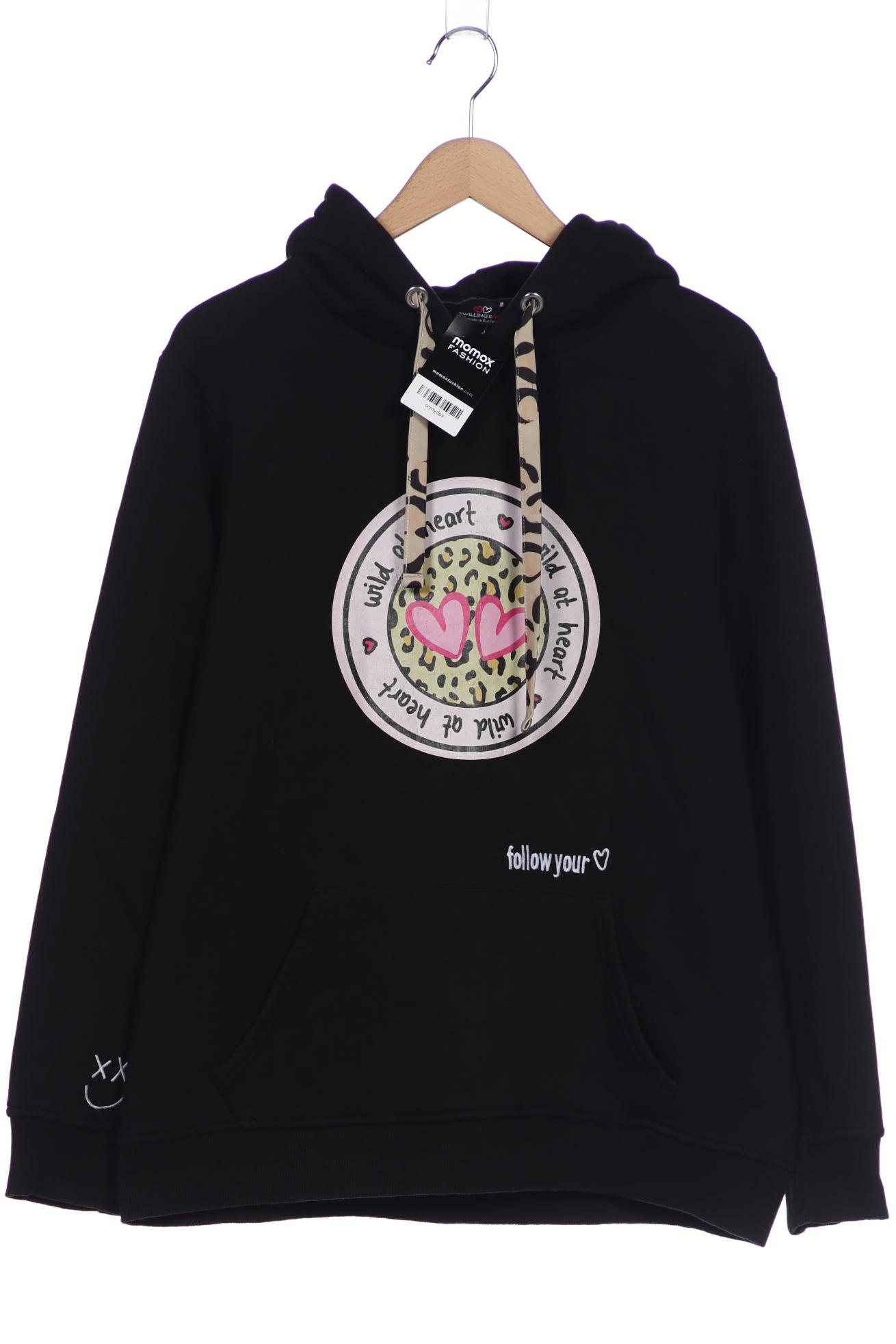 

Zwillingsherz Damen Kapuzenpullover, schwarz, Gr. 44