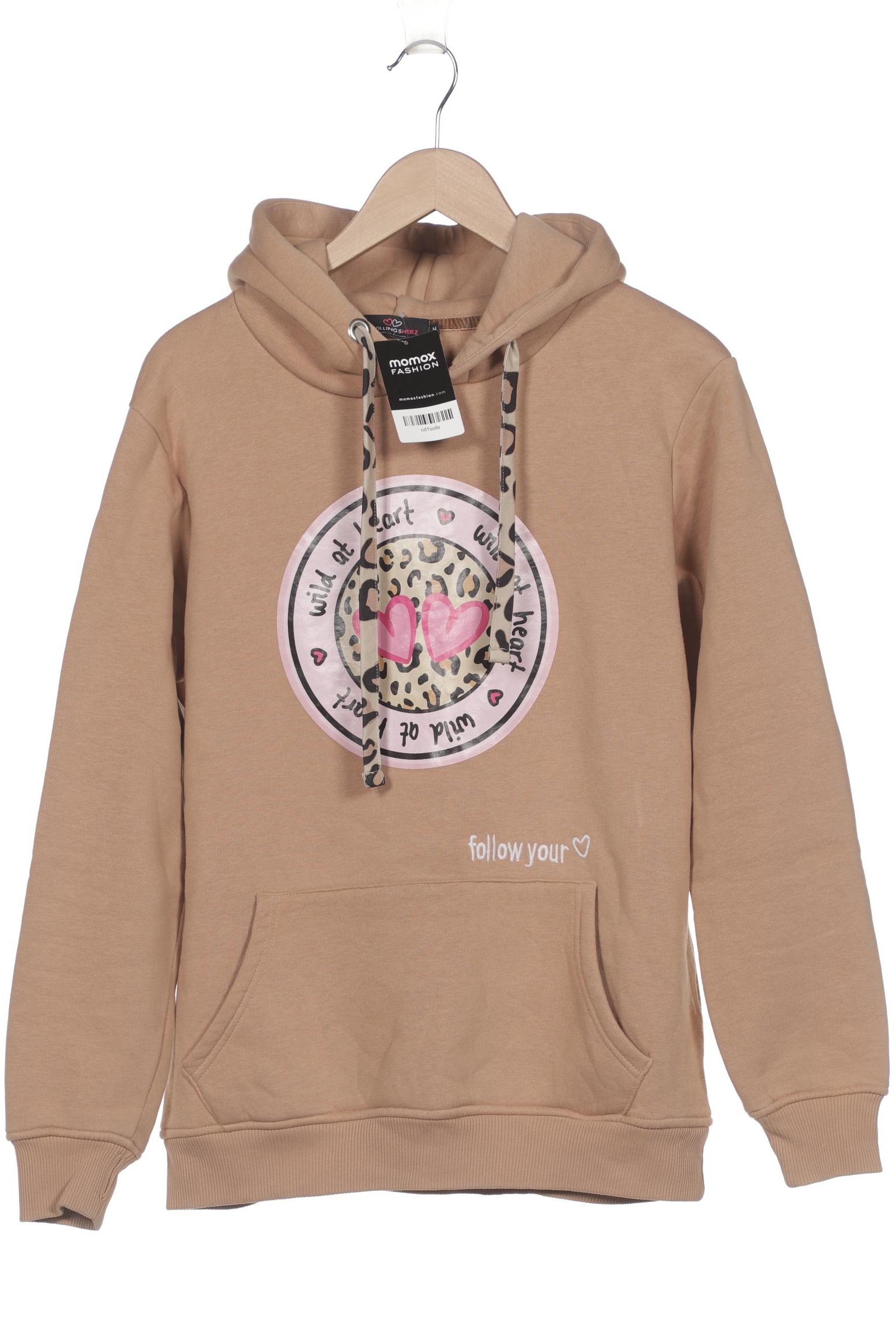 

Zwillingsherz Damen Kapuzenpullover, beige, Gr. 38
