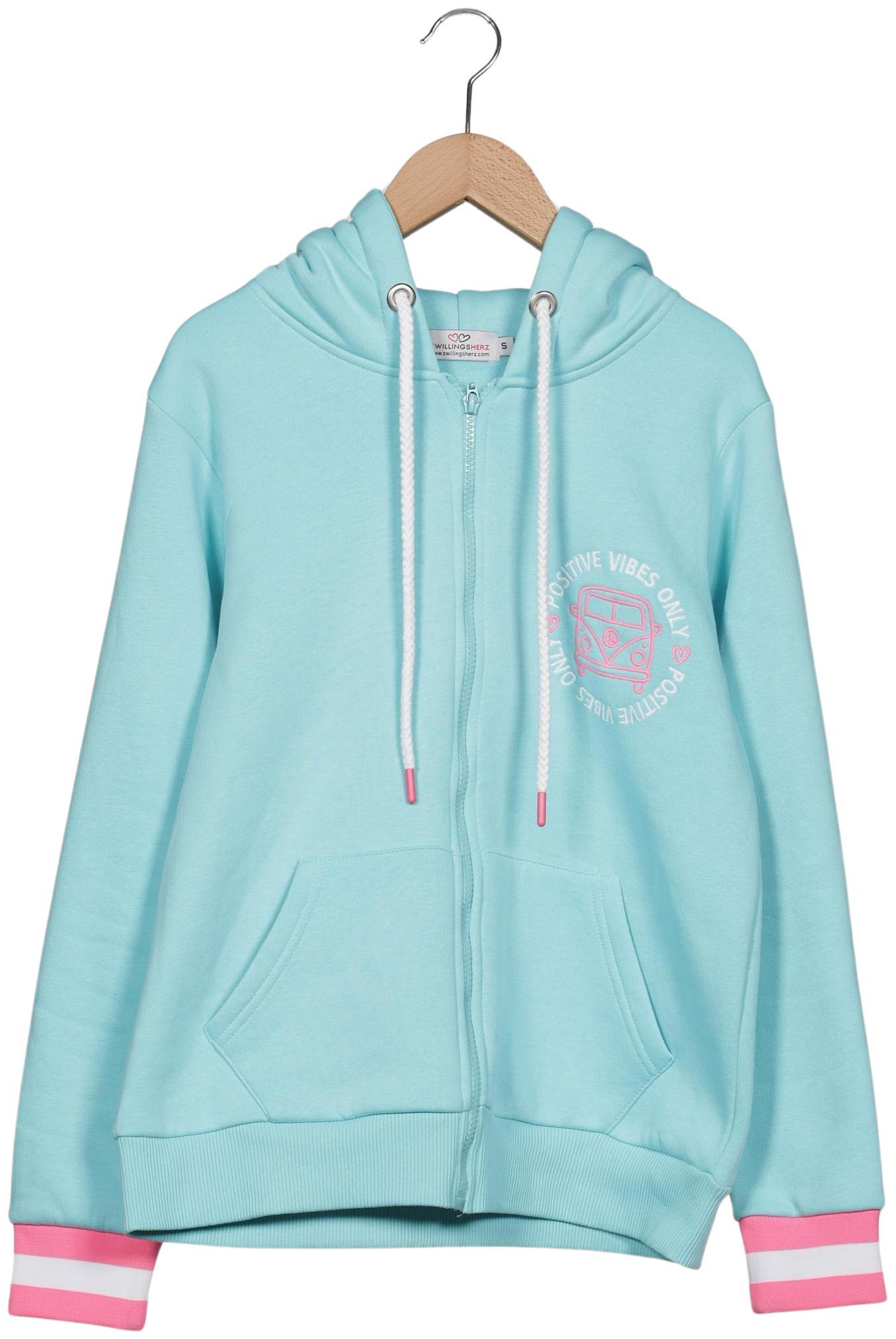 

Zwillingsherz Damen Kapuzenpullover, hellblau, Gr. 36