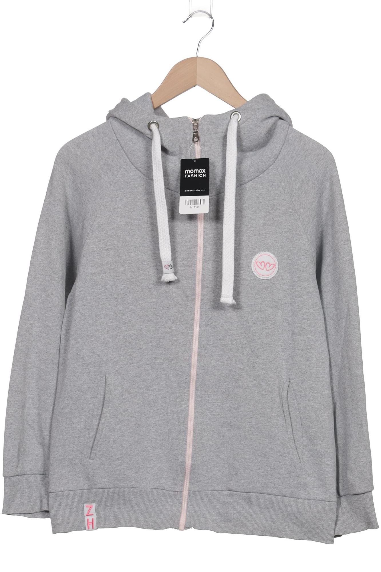 

Zwillingsherz Damen Kapuzenpullover, grau, Gr. 42