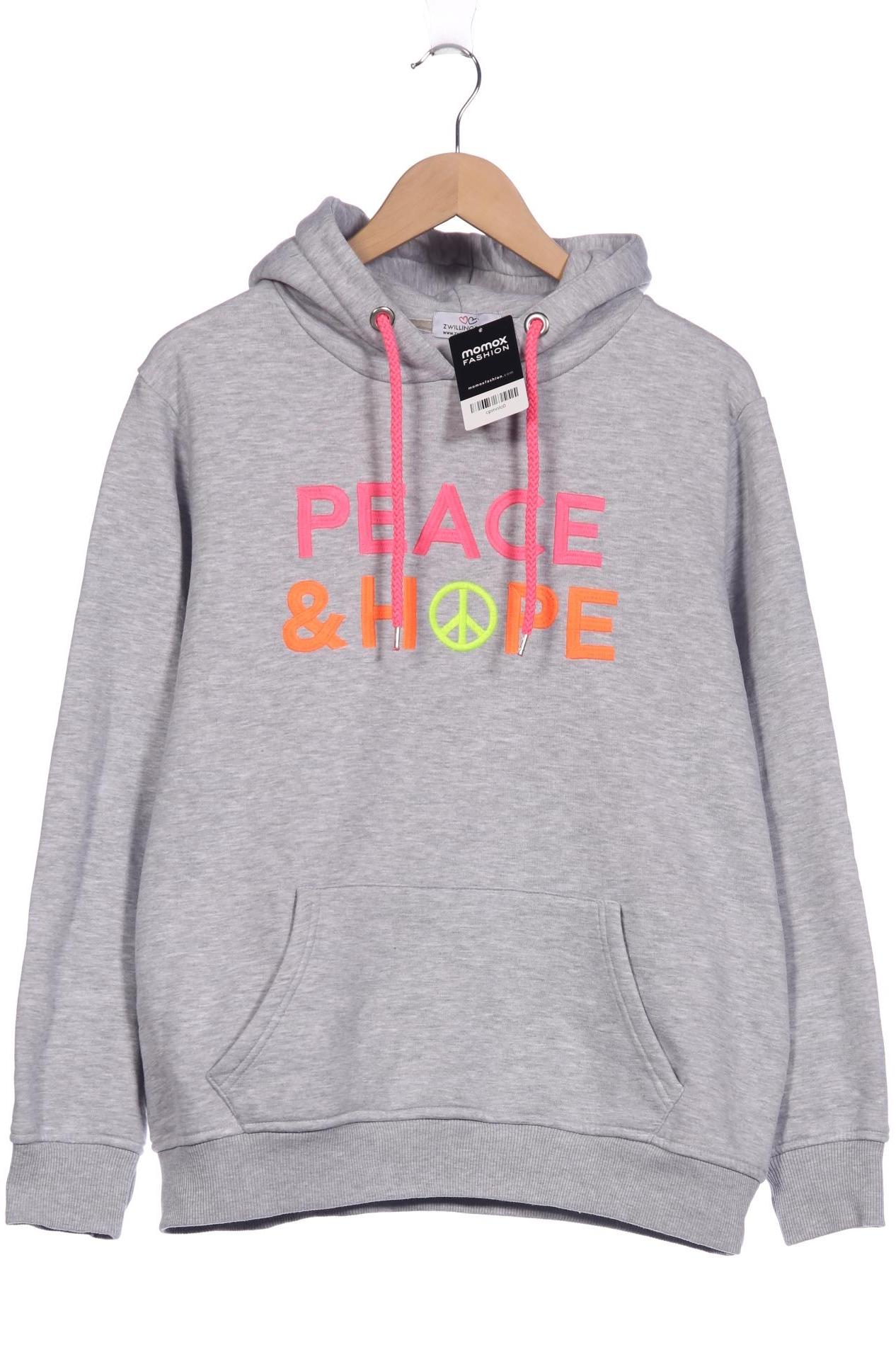

Zwillingsherz Damen Kapuzenpullover, grau, Gr. 42