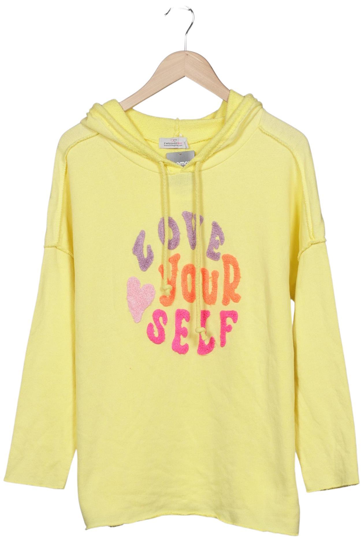 

Zwillingsherz Damen Kapuzenpullover, gelb, Gr. 42