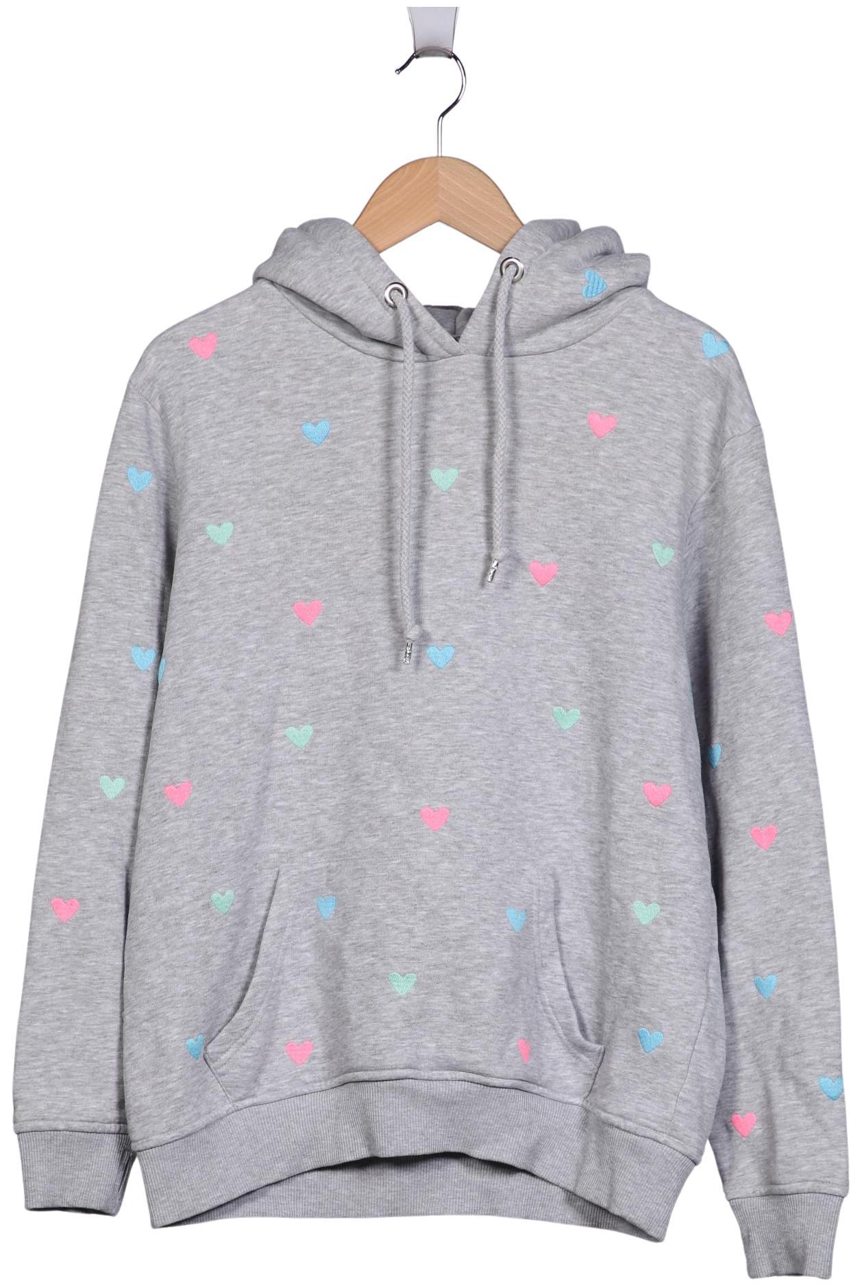 

Zwillingsherz Damen Kapuzenpullover, grau, Gr. 42