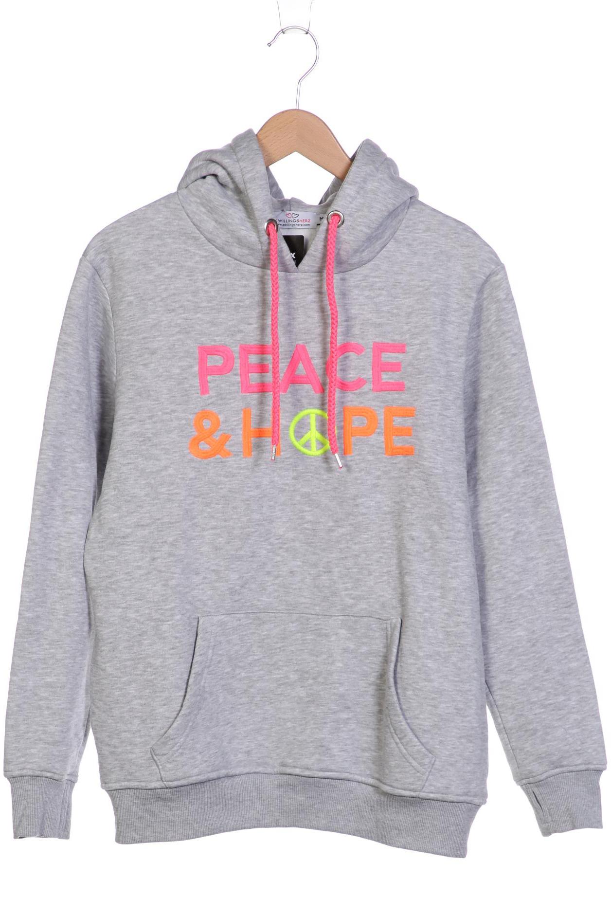 

Zwillingsherz Damen Kapuzenpullover, grau
