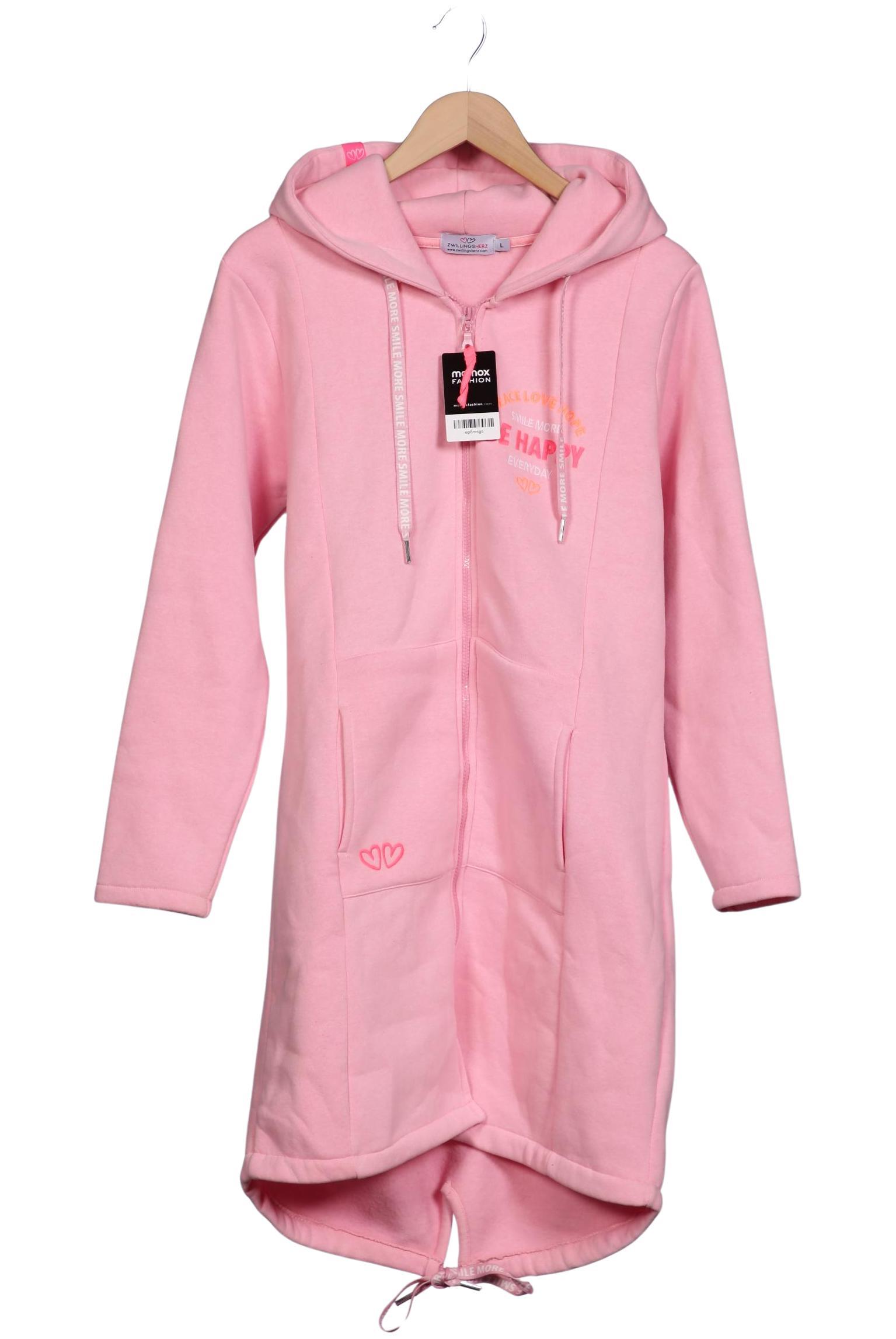 

Zwillingsherz Damen Kapuzenpullover, pink, Gr. 42