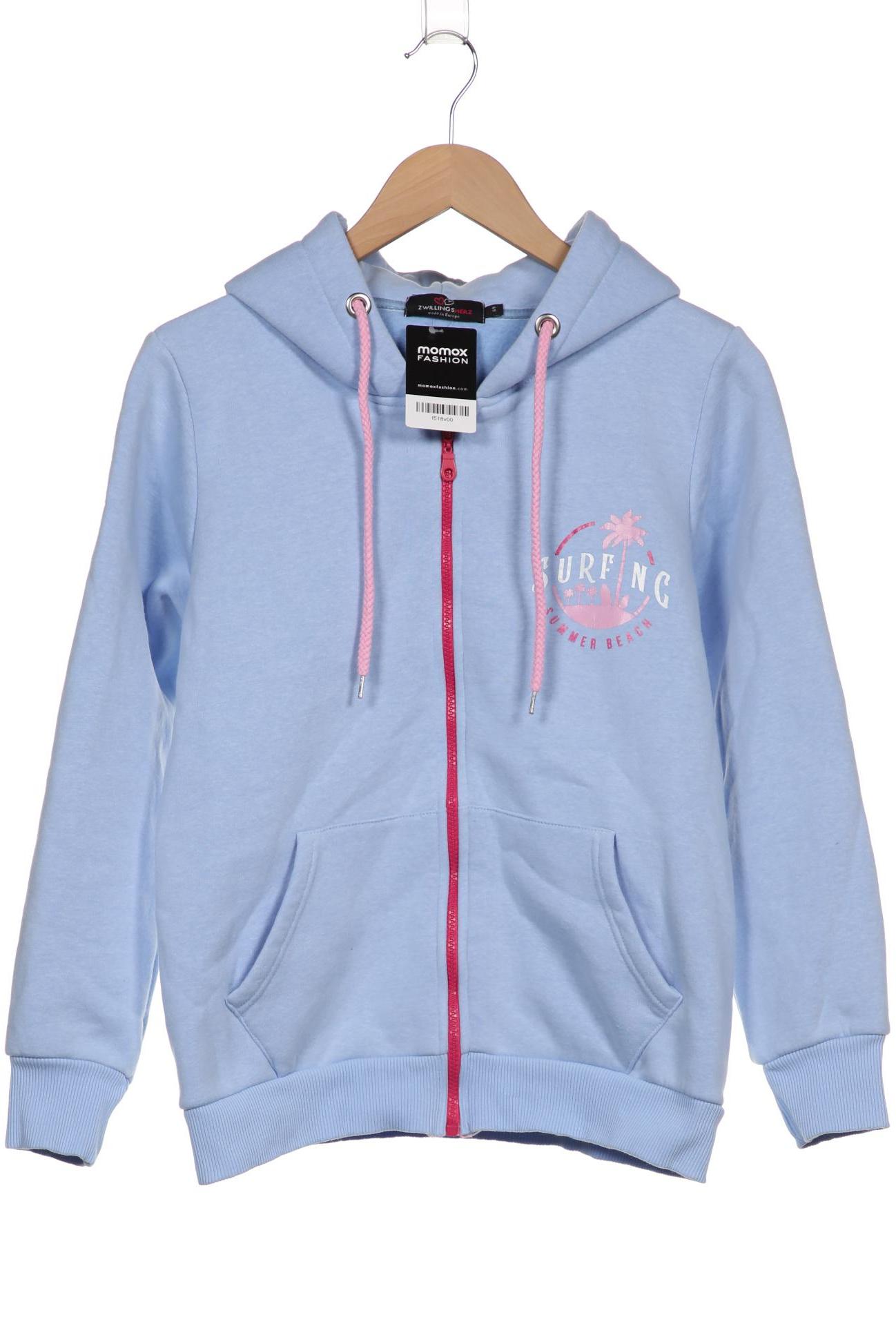 

Zwillingsherz Damen Kapuzenpullover, hellblau