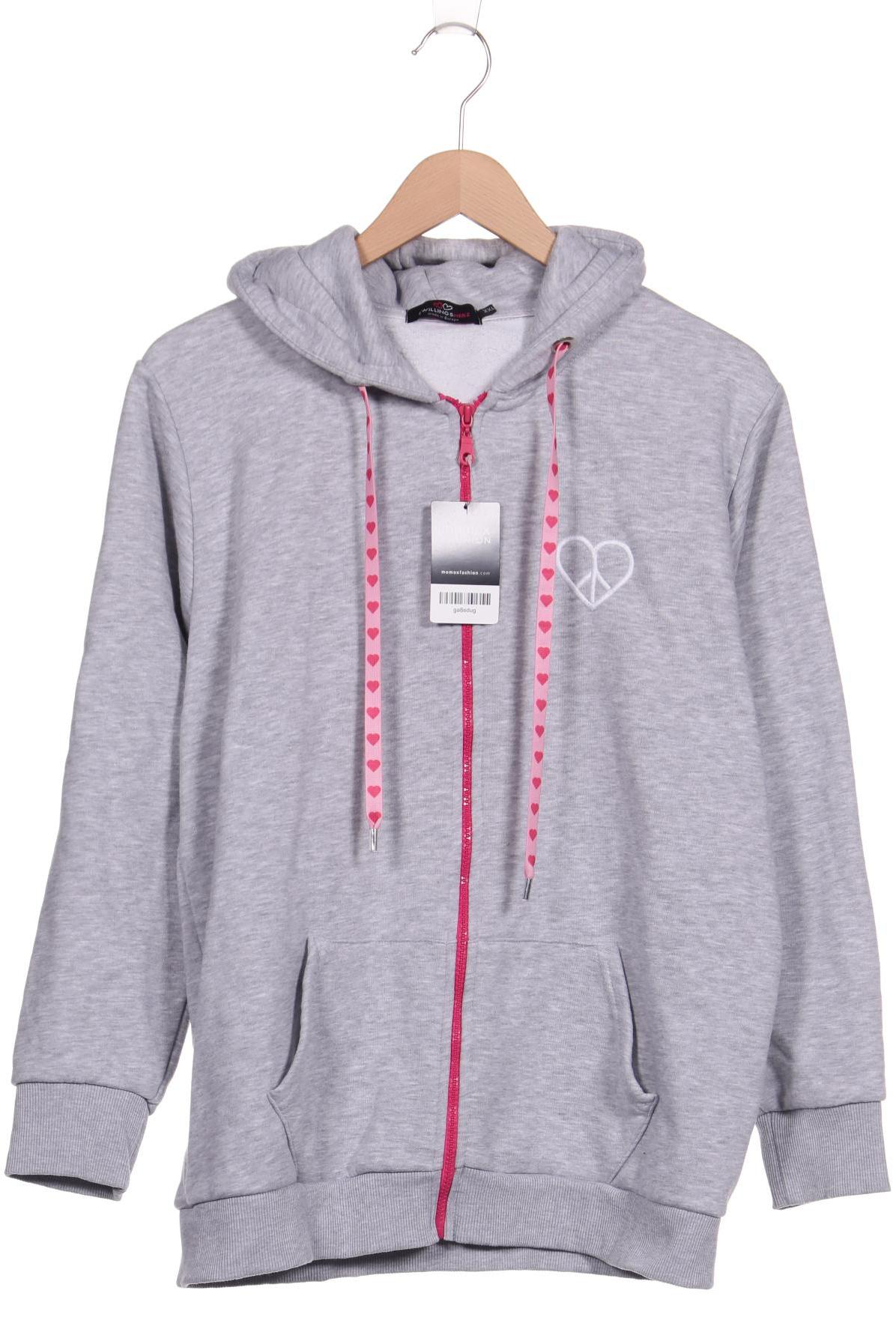 

Zwillingsherz Damen Kapuzenpullover, grau
