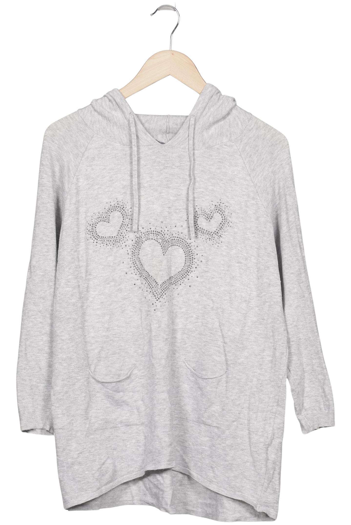 

Zwillingsherz Damen Kapuzenpullover, grau, Gr. 42