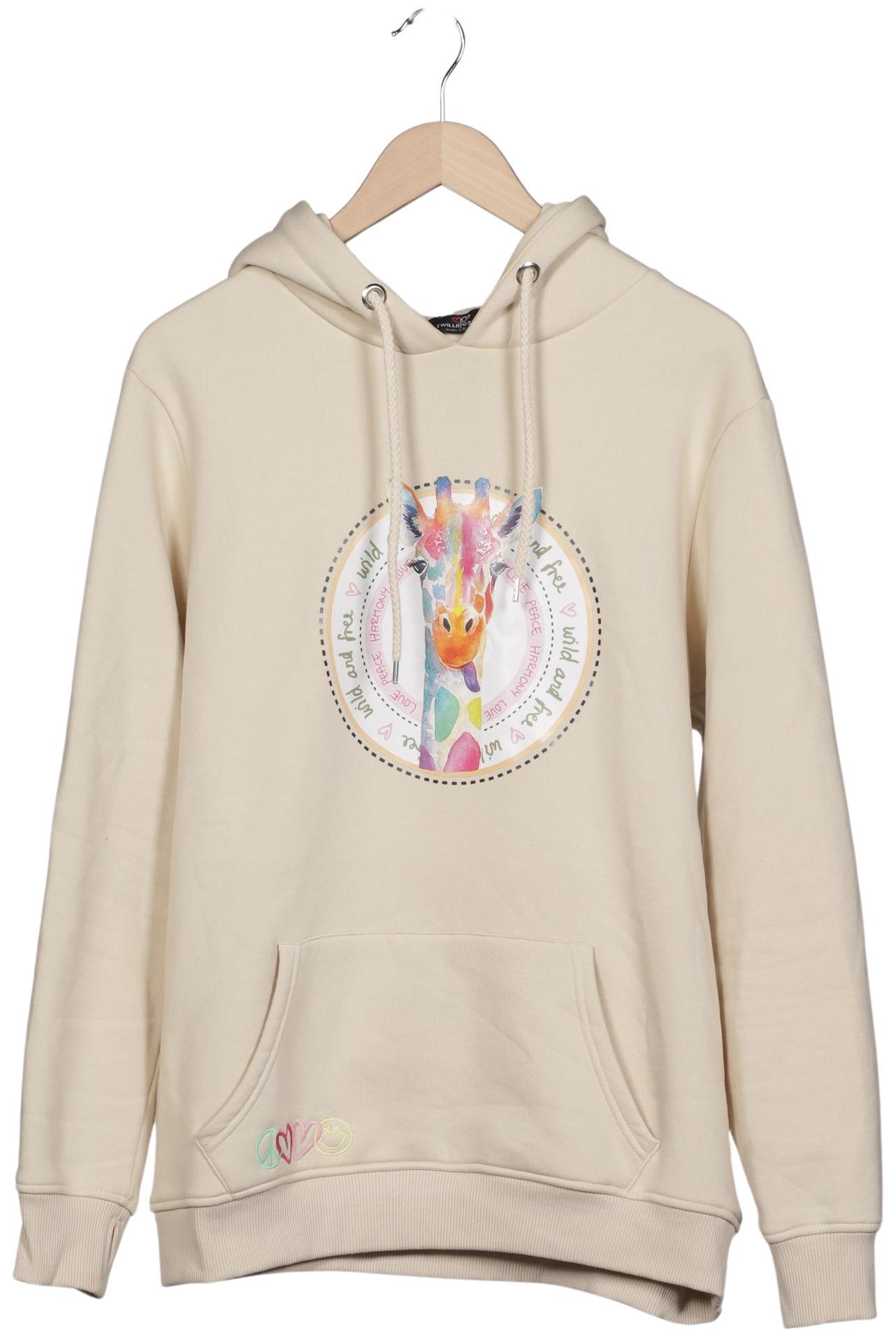 

Zwillingsherz Damen Kapuzenpullover, beige, Gr. 42