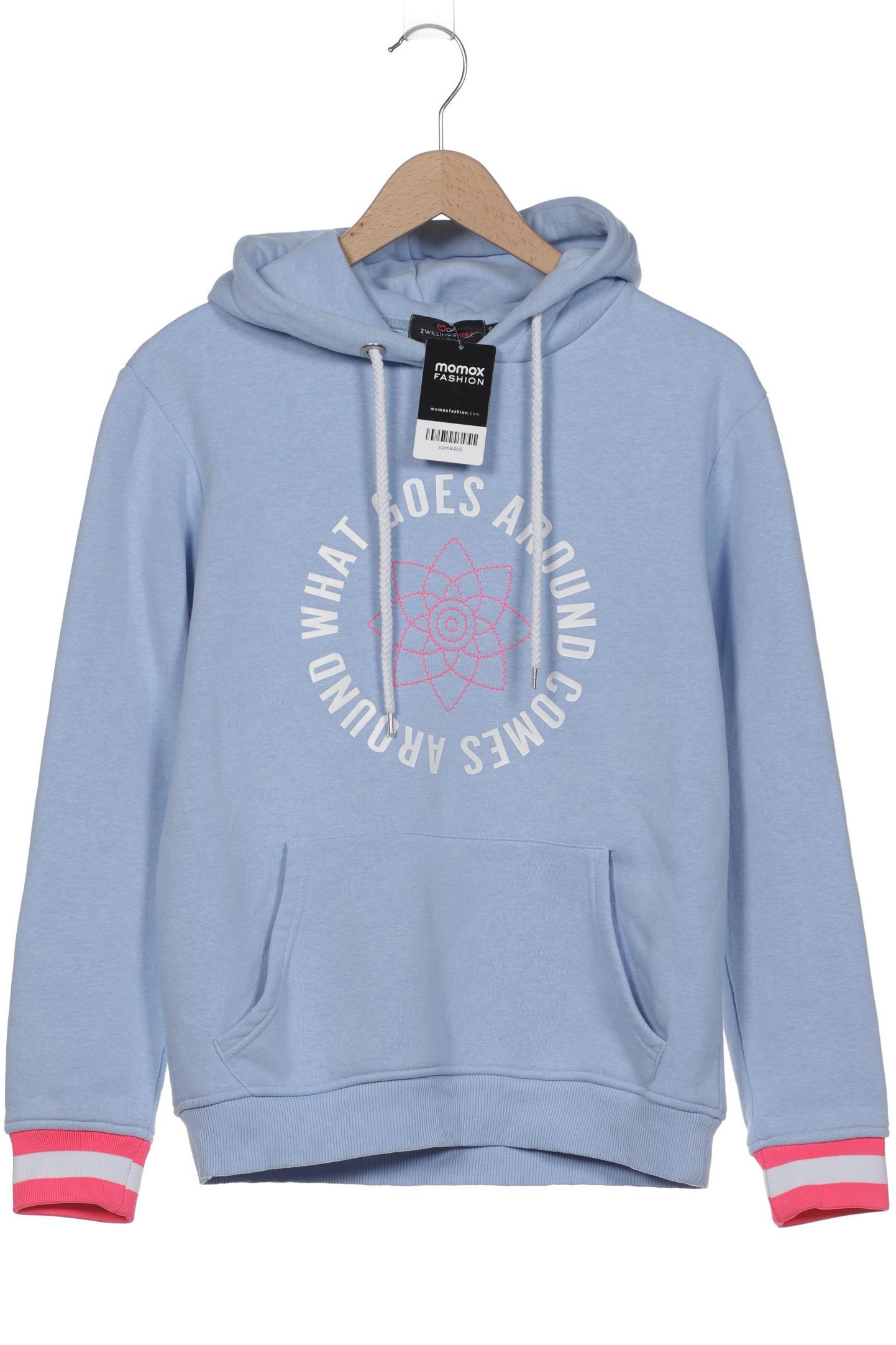 

Zwillingsherz Damen Kapuzenpullover, hellblau, Gr. 36