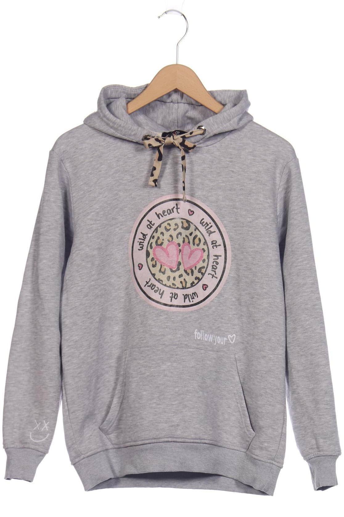 

Zwillingsherz Damen Kapuzenpullover, grau