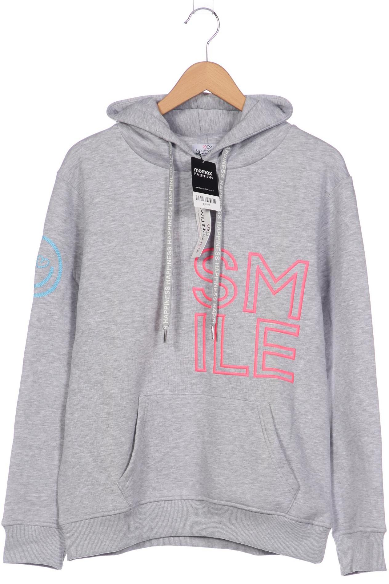 

Zwillingsherz Damen Kapuzenpullover, grau, Gr. 42