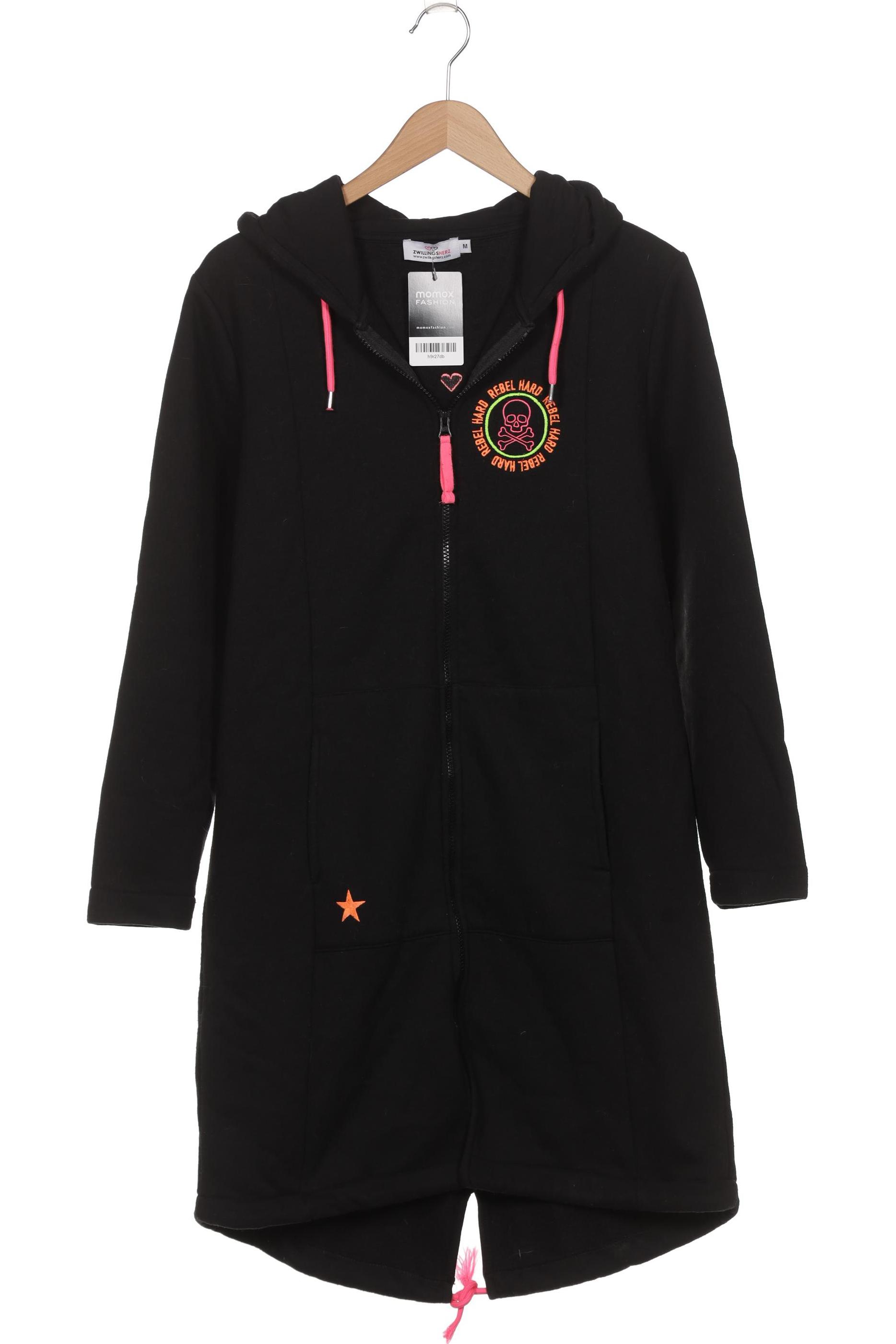 

Zwillingsherz Damen Kapuzenpullover, schwarz, Gr. 38