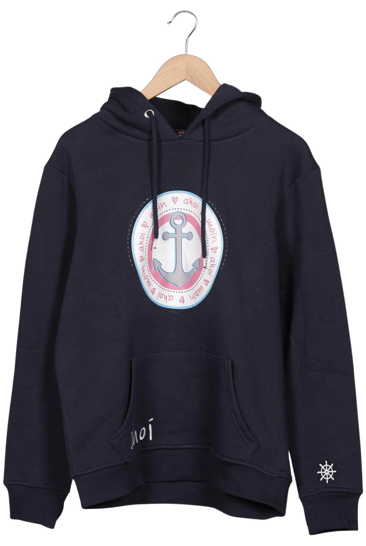 

Zwillingsherz Damen Kapuzenpullover, marineblau, Gr. 42
