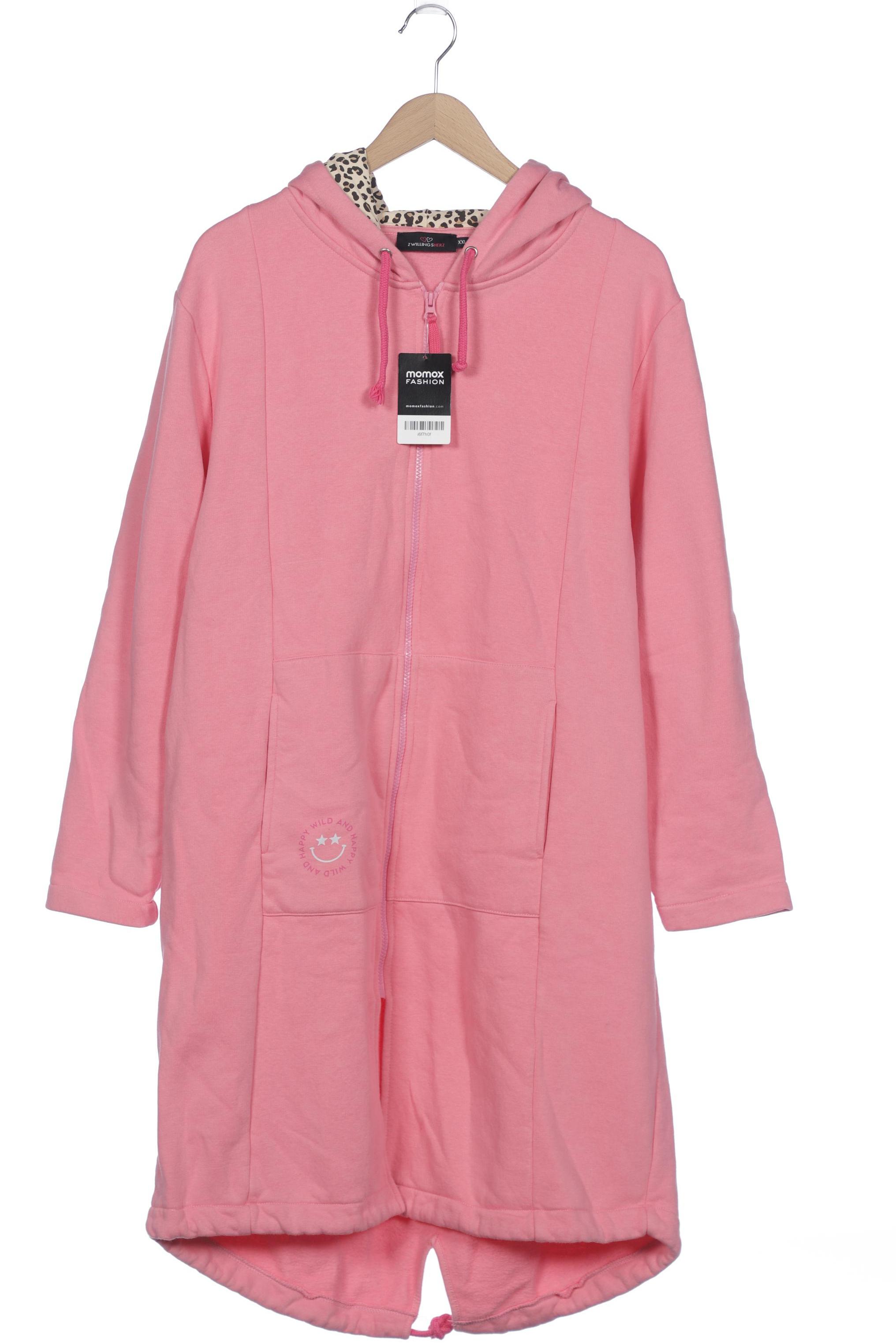 

Zwillingsherz Damen Kapuzenpullover, pink, Gr. 46