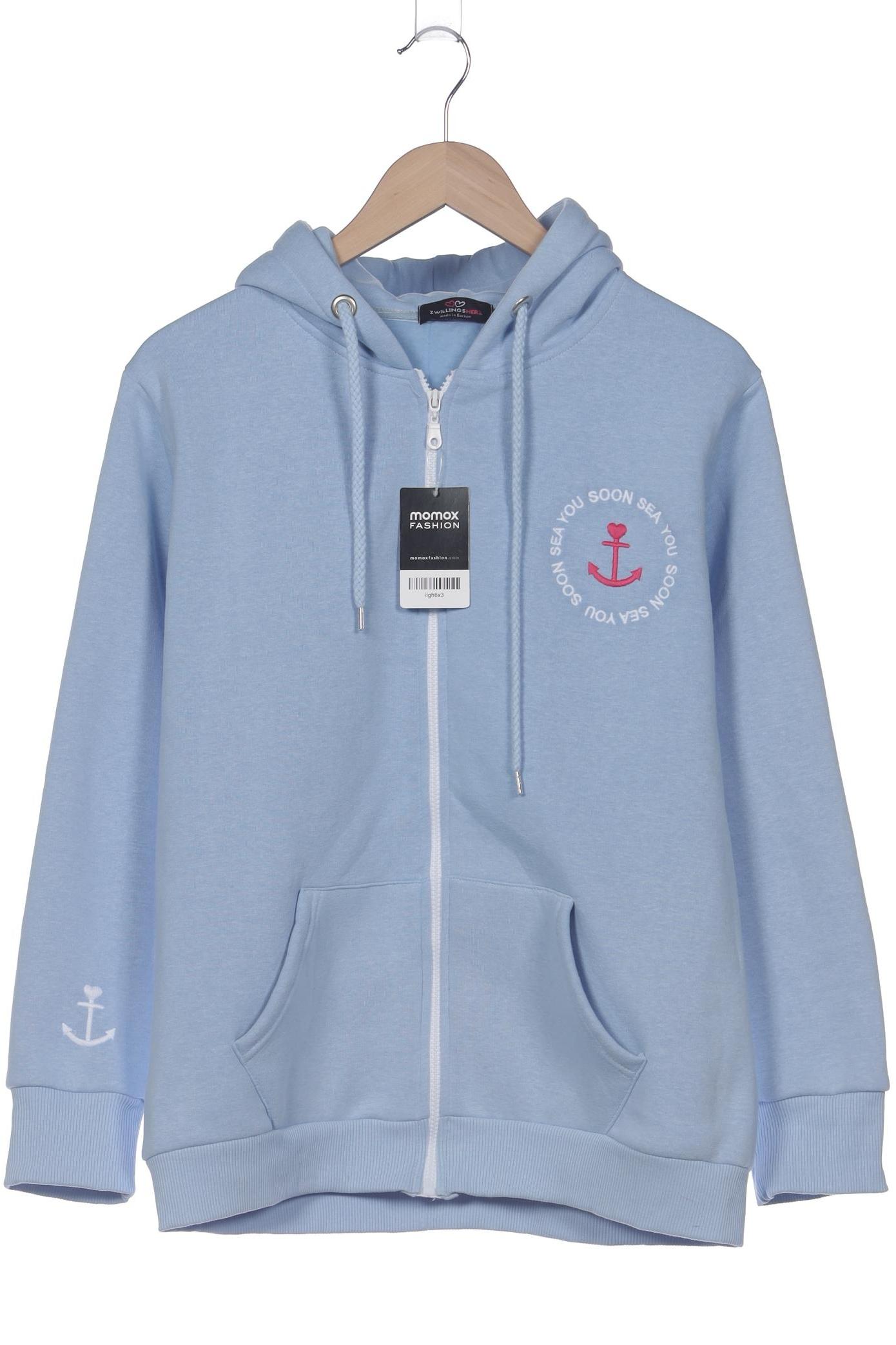 

Zwillingsherz Damen Kapuzenpullover, hellblau, Gr. 44