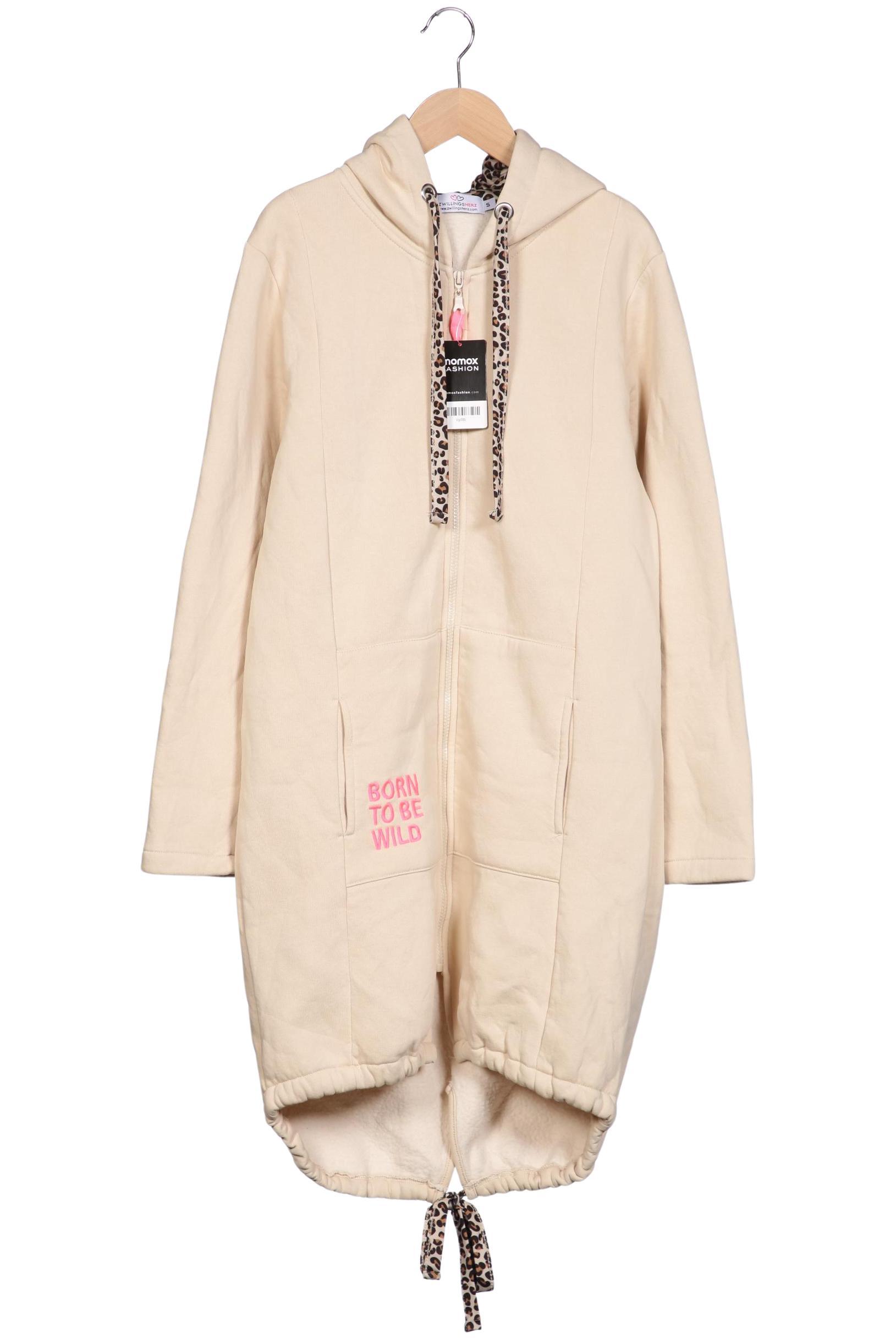 

Zwillingsherz Damen Kapuzenpullover, beige, Gr. 36