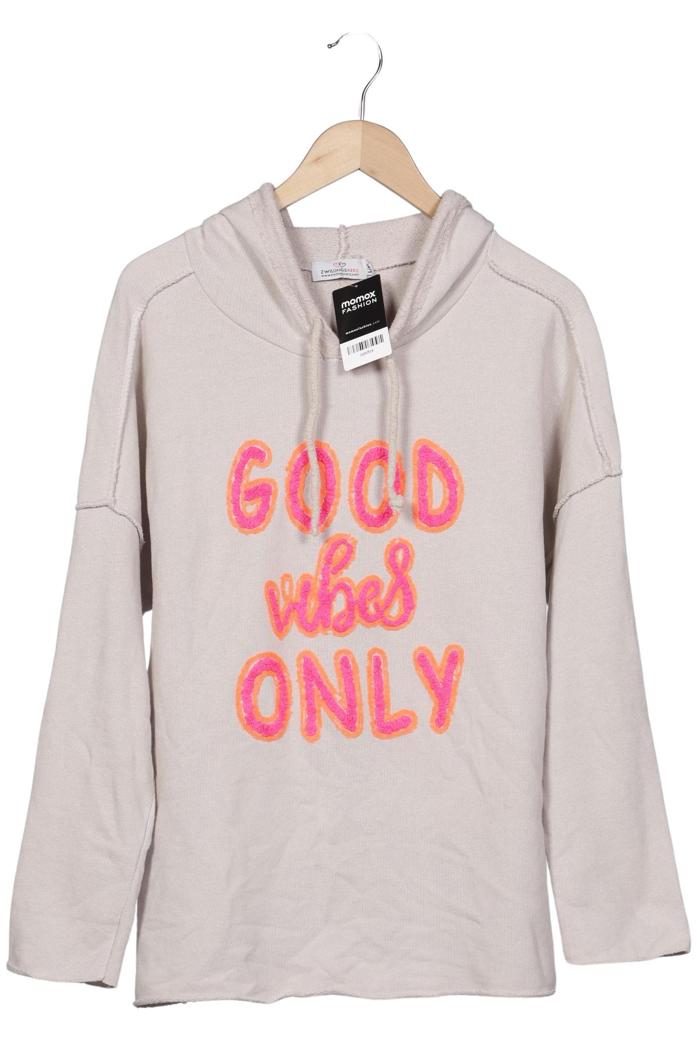 

Zwillingsherz Damen Kapuzenpullover, beige, Gr. 42