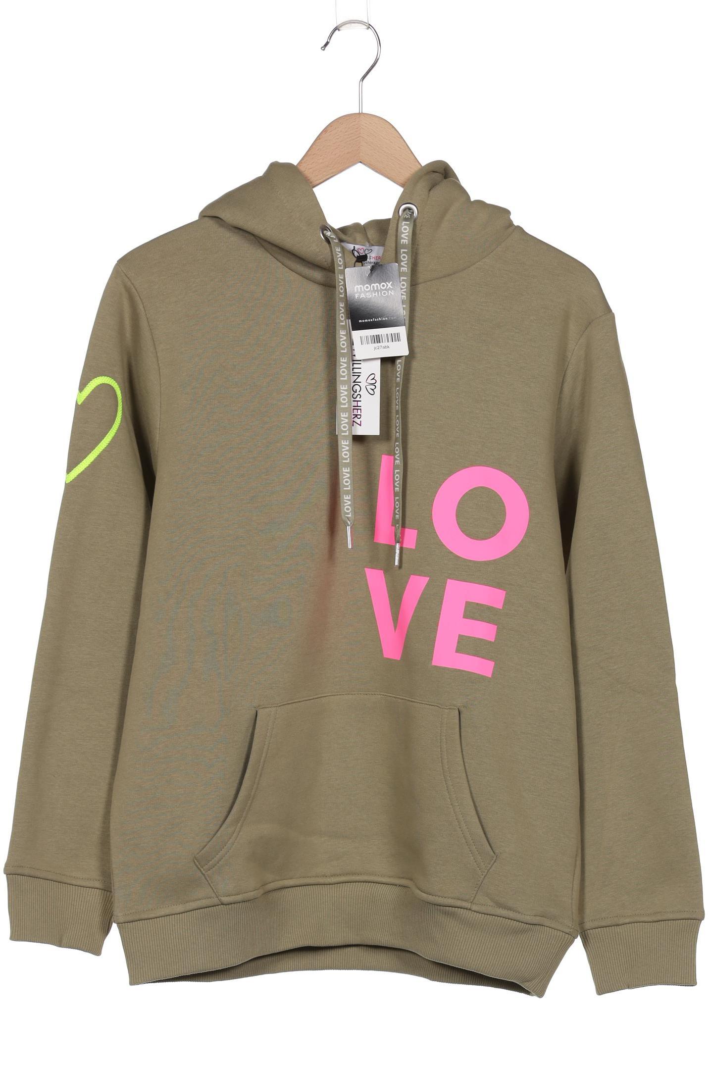 

Zwillingsherz Damen Kapuzenpullover, grün, Gr. 36