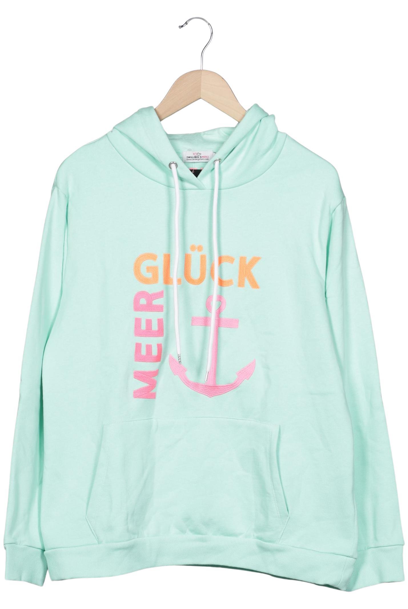 

Zwillingsherz Damen Kapuzenpullover, hellgrün, Gr. 36
