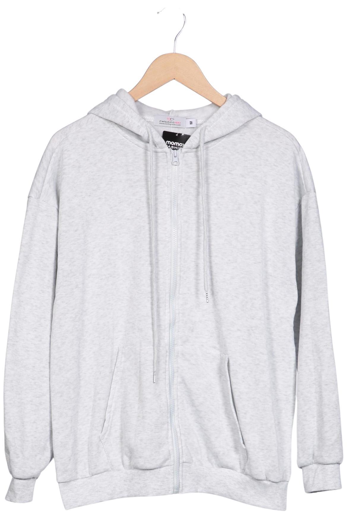 

Zwillingsherz Damen Kapuzenpullover, grau, Gr. 38