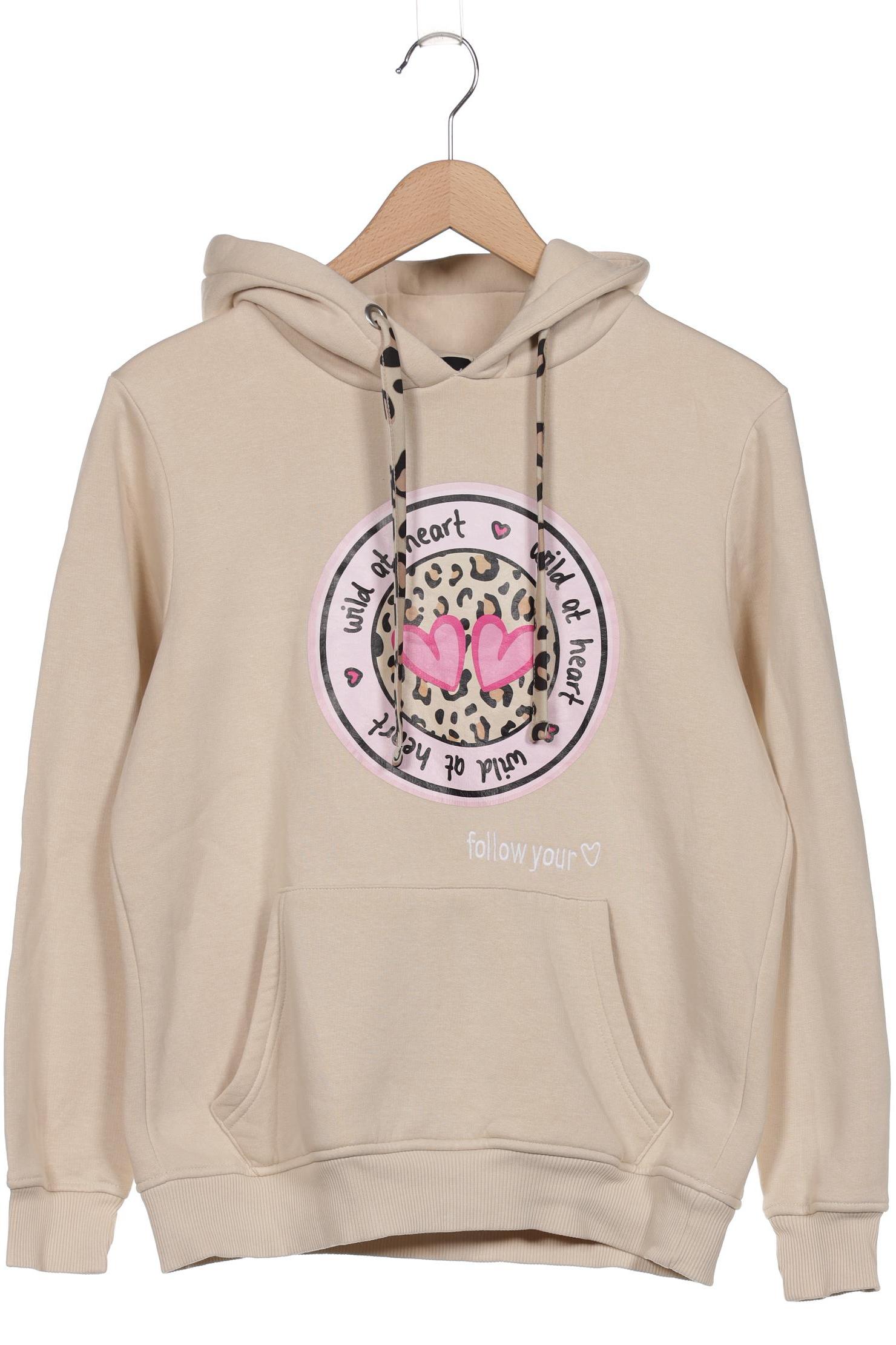 

Zwillingsherz Damen Kapuzenpullover, beige, Gr. 36
