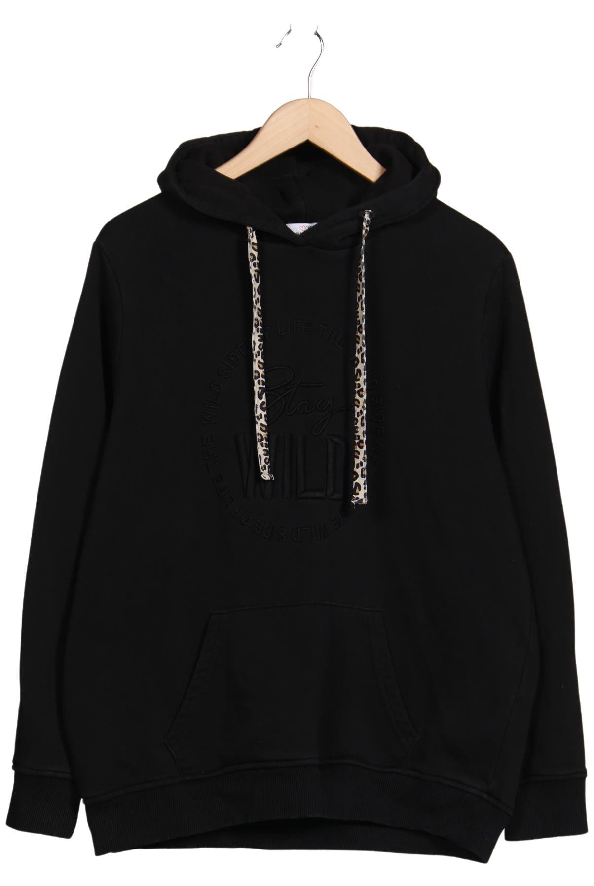 

Zwillingsherz Damen Kapuzenpullover, schwarz, Gr. 42