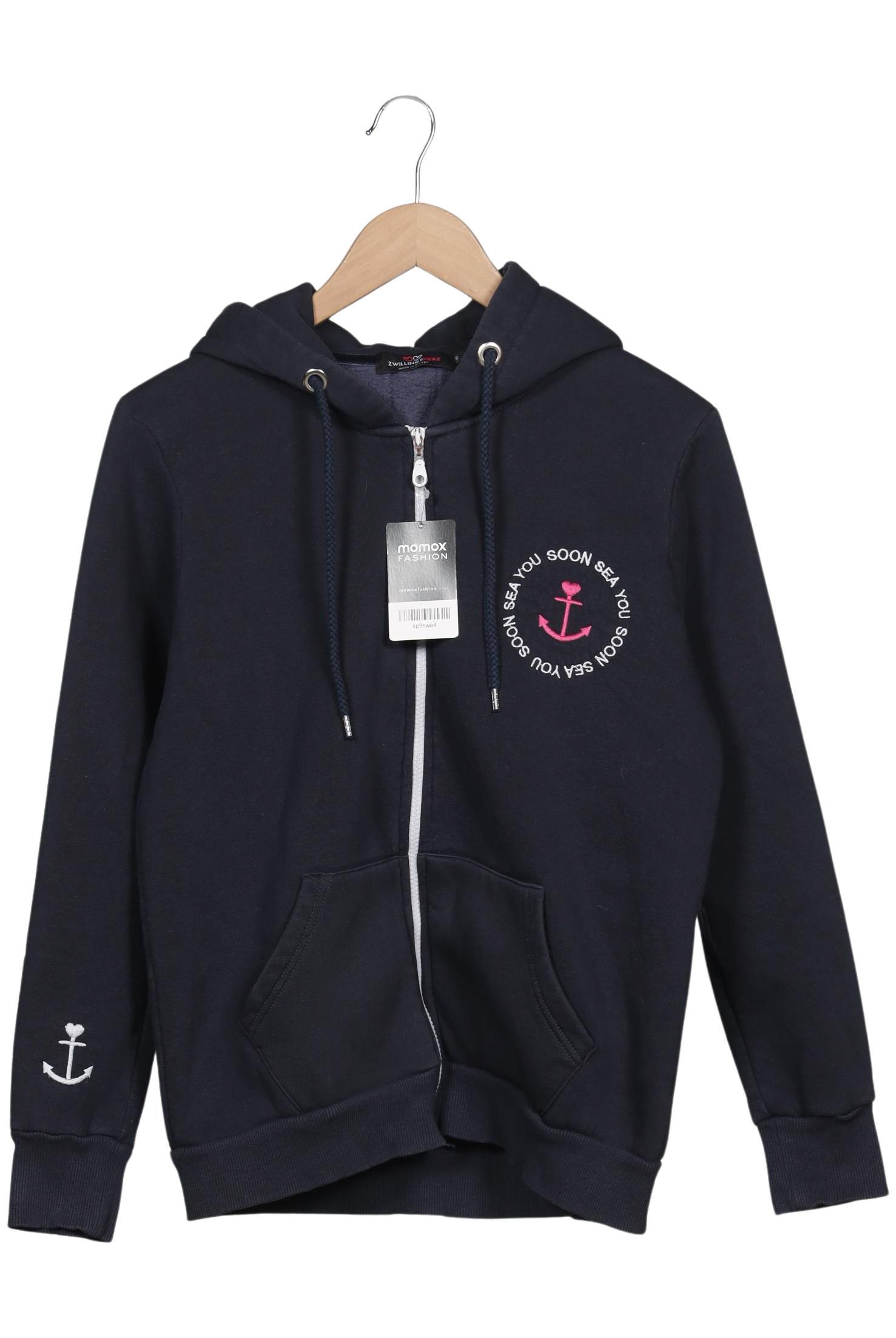

Zwillingsherz Damen Kapuzenpullover, marineblau, Gr. 36