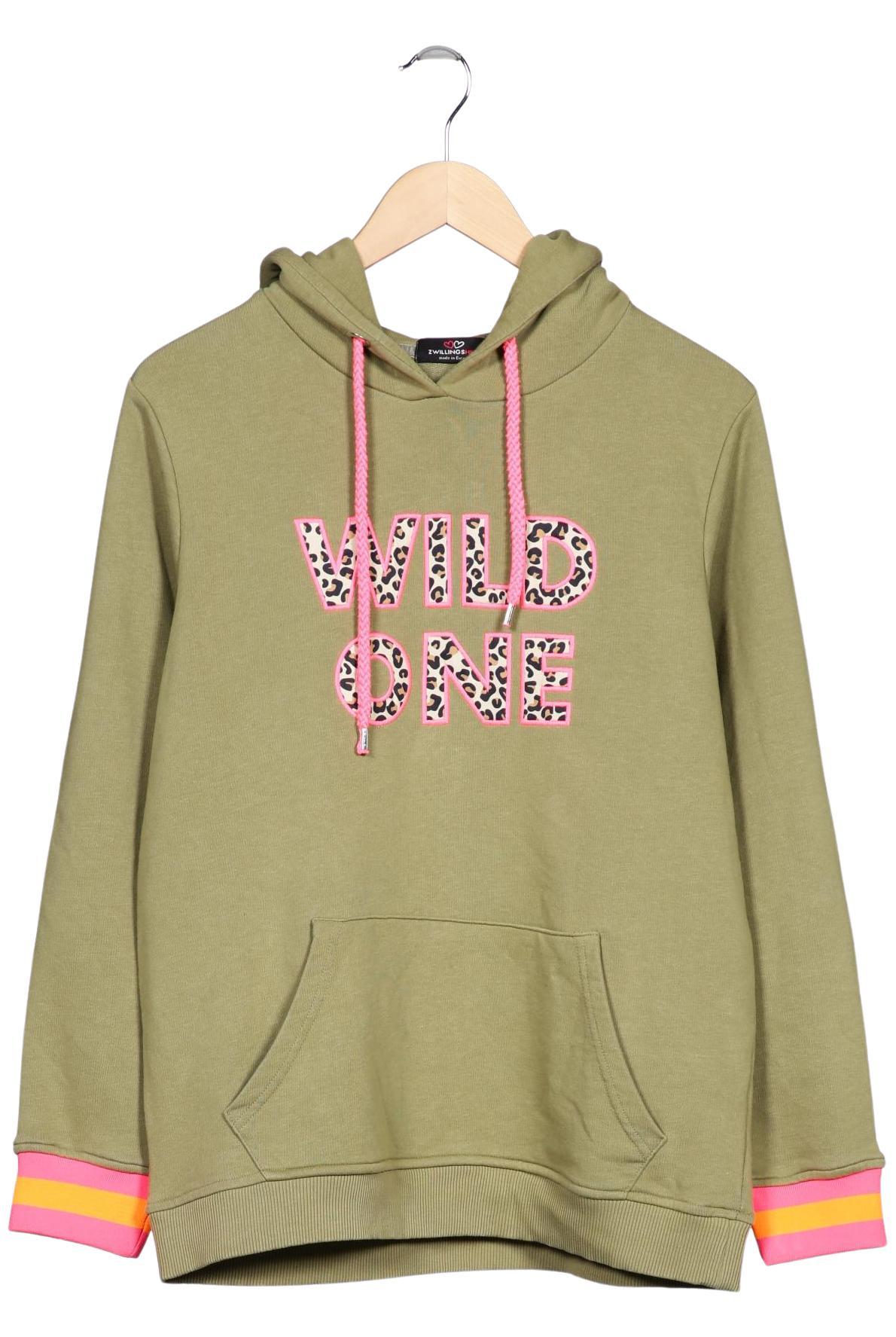 

Zwillingsherz Damen Kapuzenpullover, grün, Gr. 36