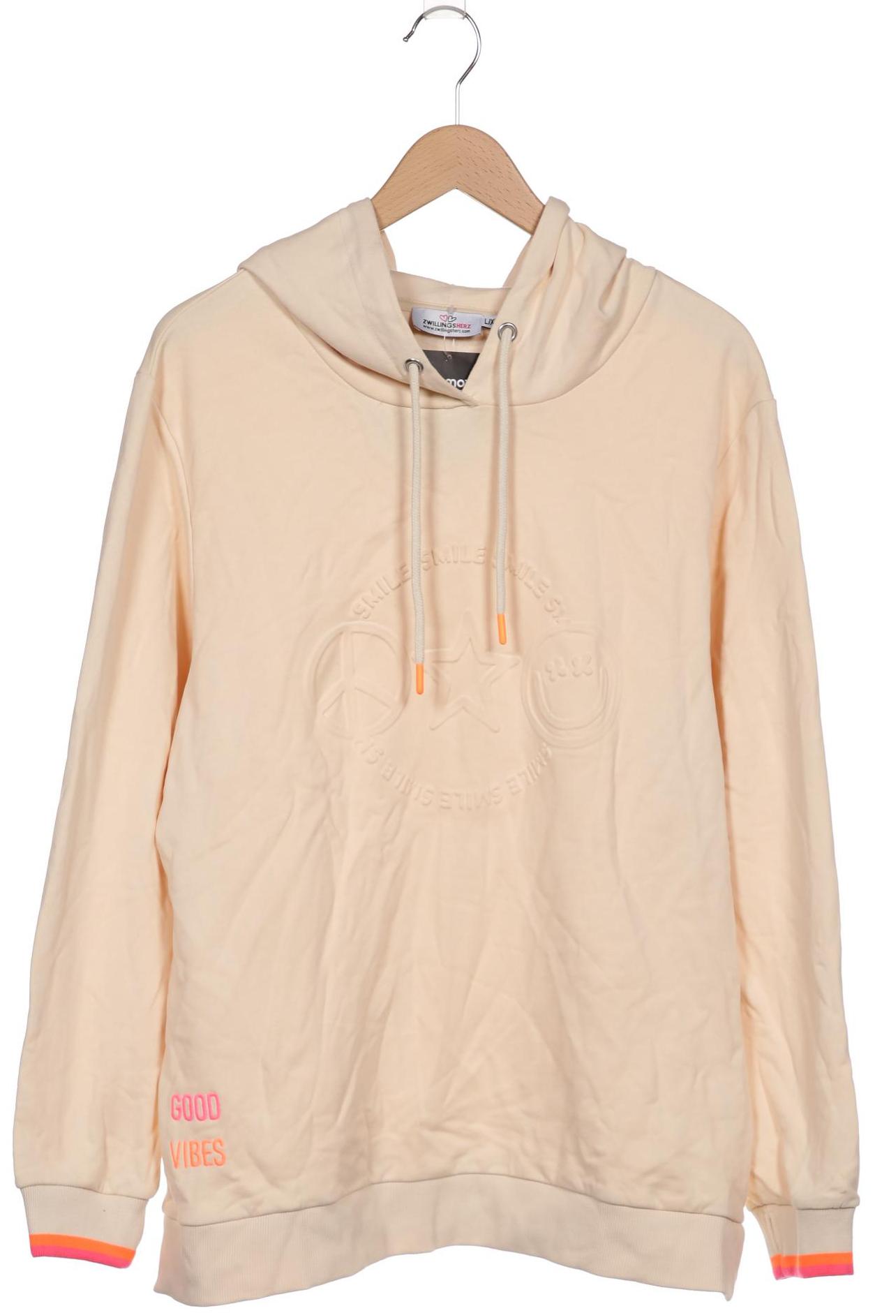 

Zwillingsherz Damen Kapuzenpullover, cremeweiß, Gr. 42
