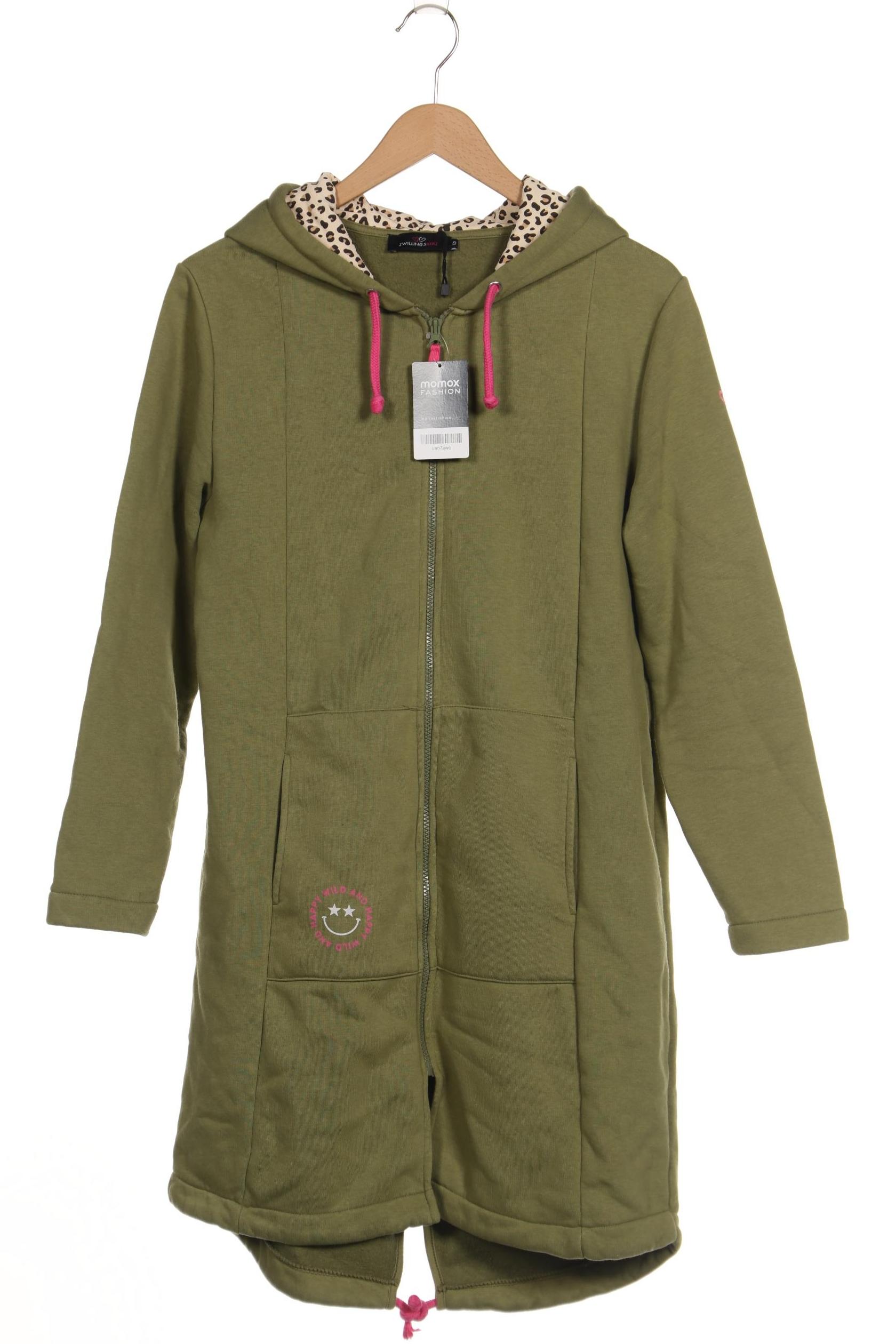 

Zwillingsherz Damen Kapuzenpullover, grün, Gr. 36