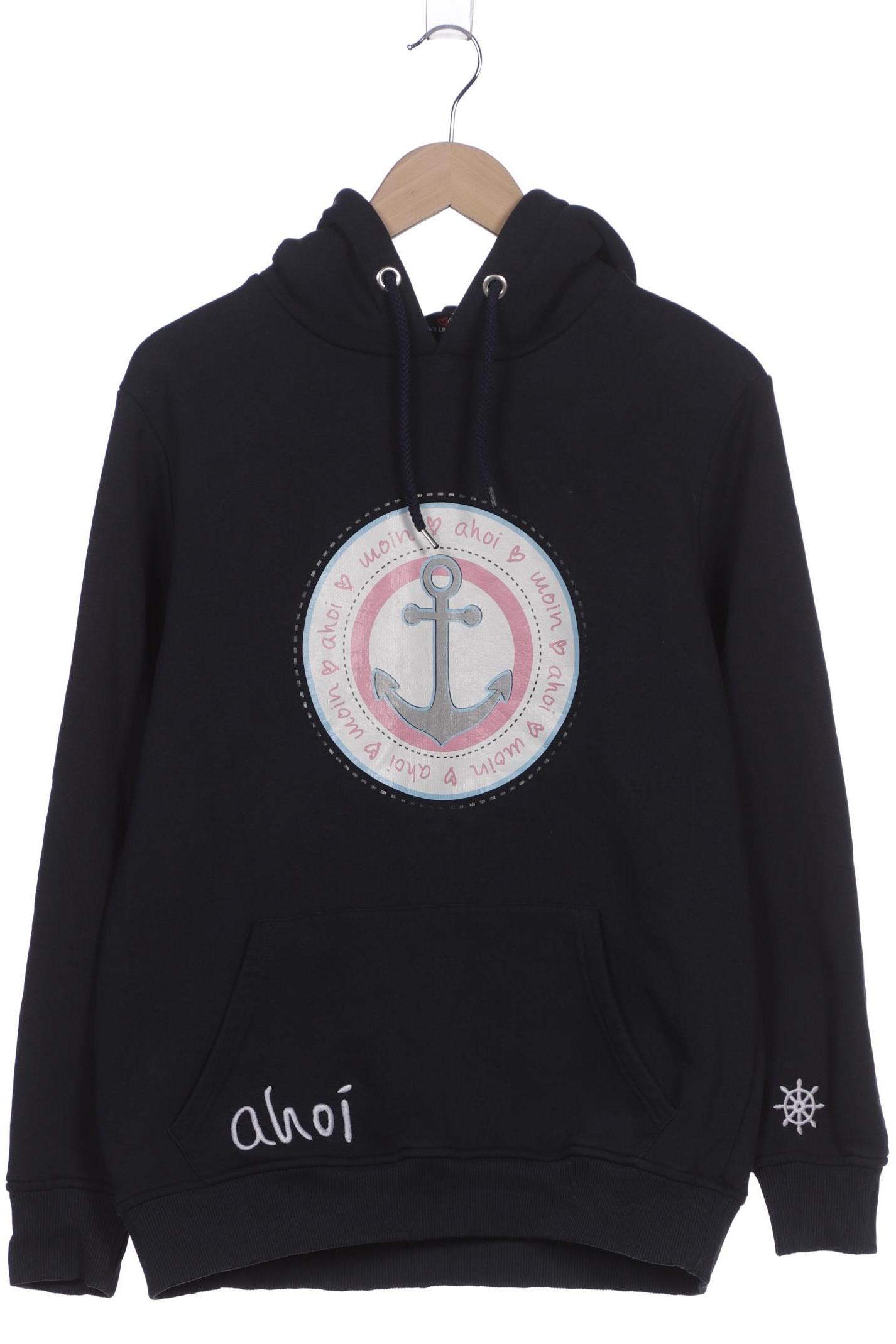 

Zwillingsherz Damen Kapuzenpullover, marineblau, Gr. 36