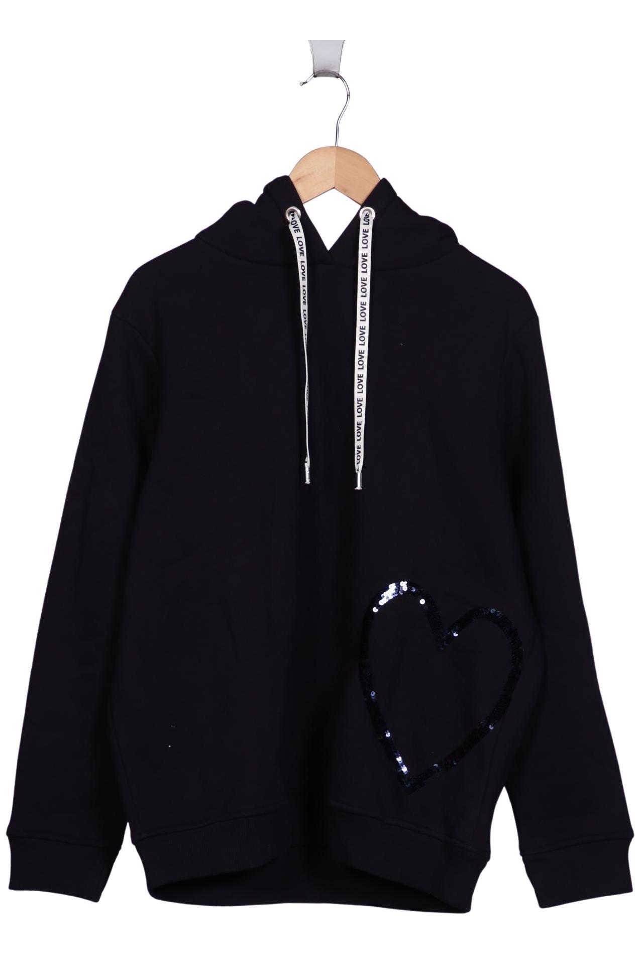 

Zwillingsherz Damen Kapuzenpullover, schwarz, Gr. 42