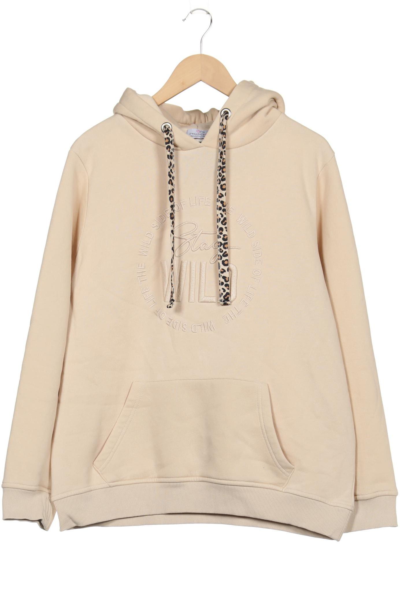 

Zwillingsherz Damen Kapuzenpullover, beige, Gr. 42