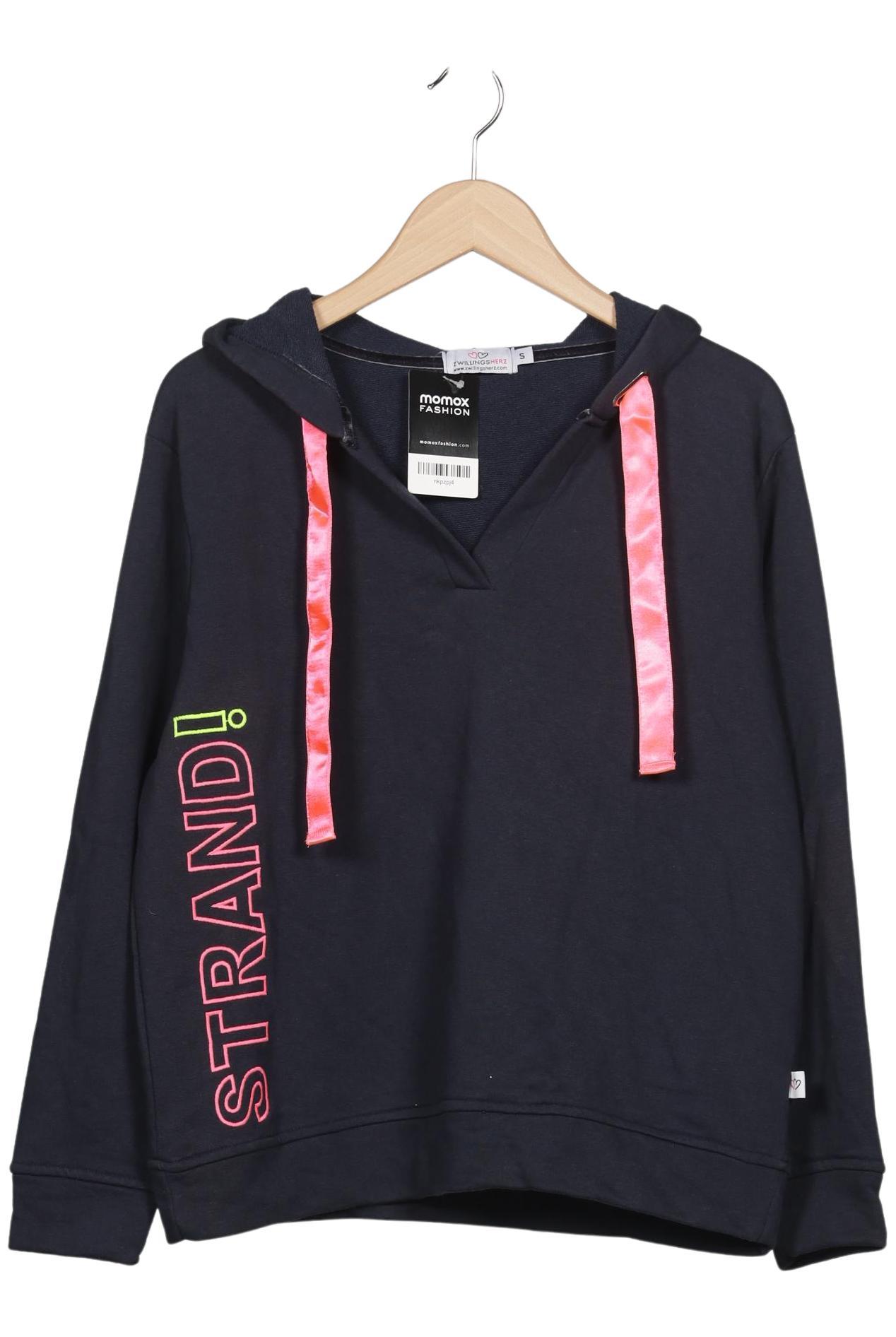 

Zwillingsherz Damen Kapuzenpullover, marineblau, Gr. 36