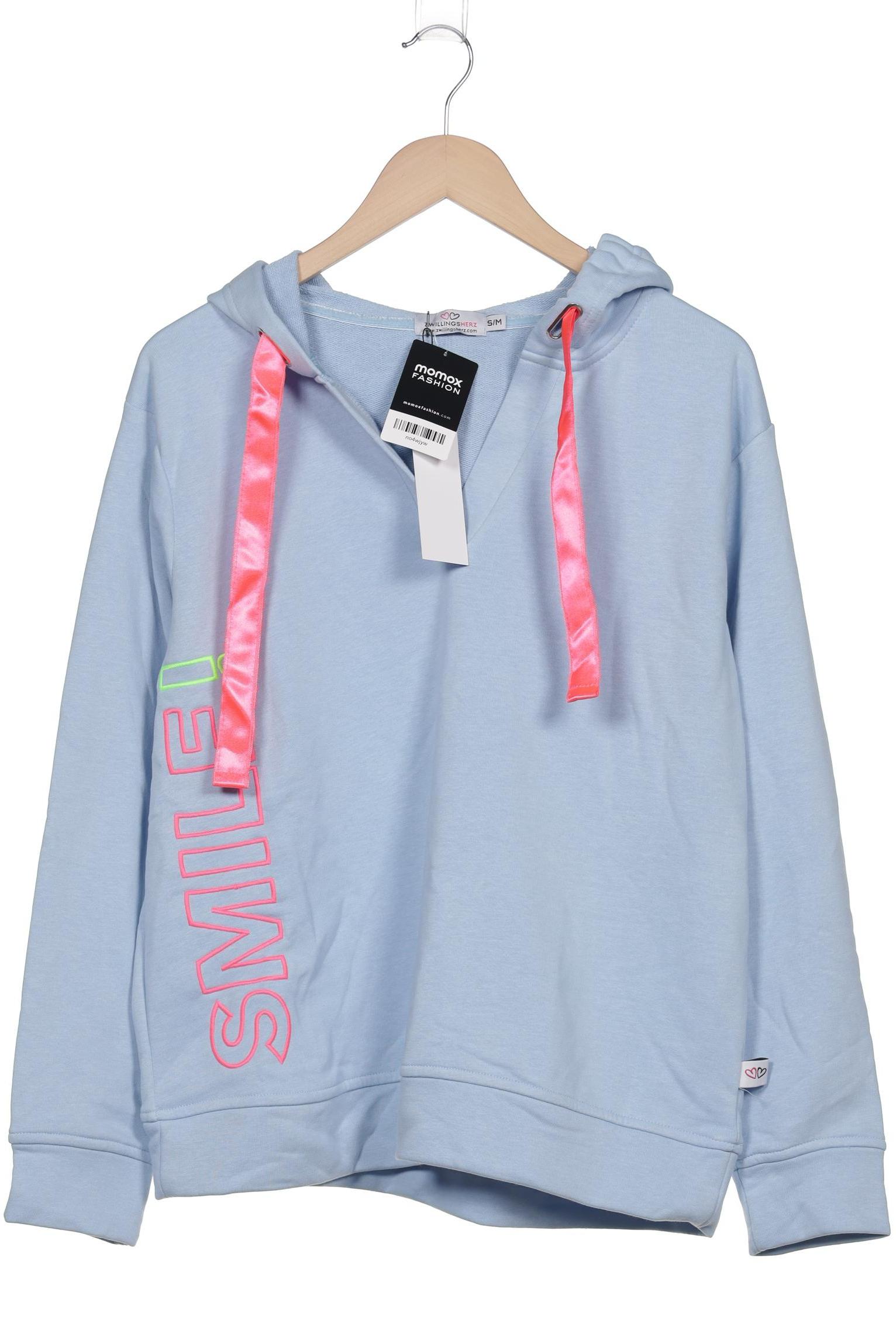 

Zwillingsherz Damen Kapuzenpullover, hellblau, Gr. 36