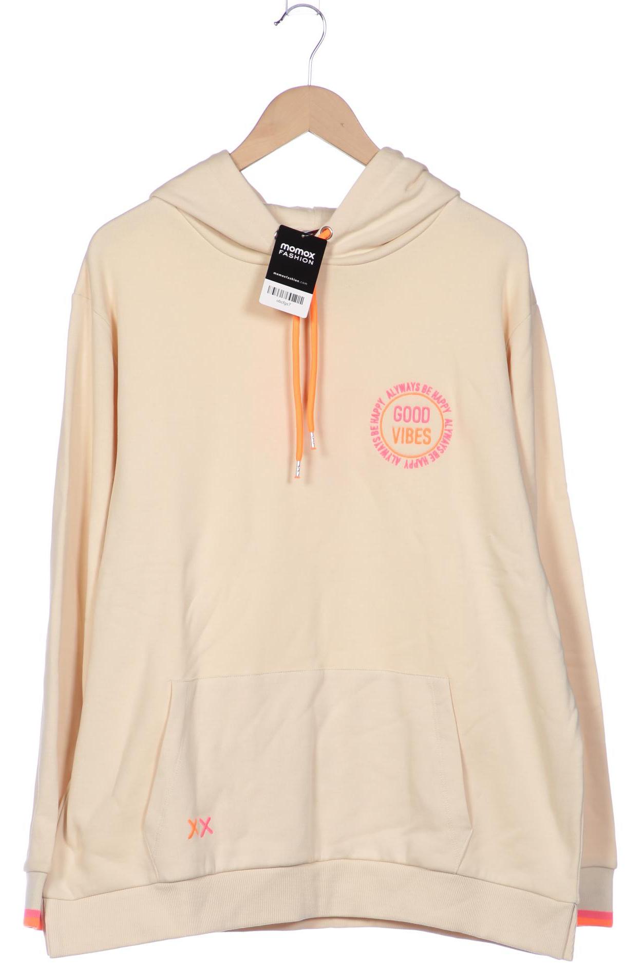 

Zwillingsherz Damen Kapuzenpullover, cremeweiß