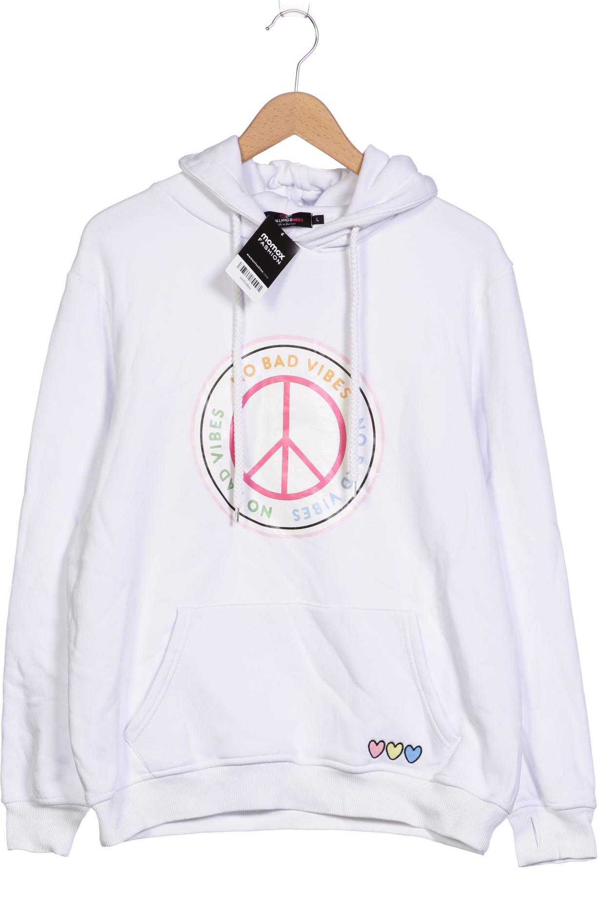 

Zwillingsherz Damen Kapuzenpullover, weiß, Gr. 42