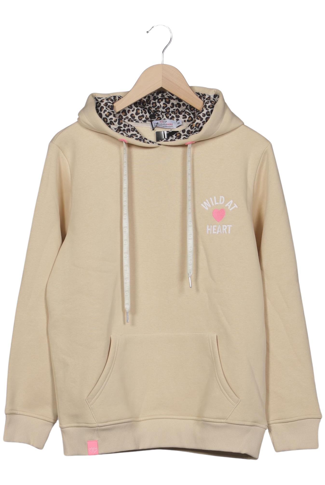 

Zwillingsherz Damen Kapuzenpullover, beige, Gr. 38