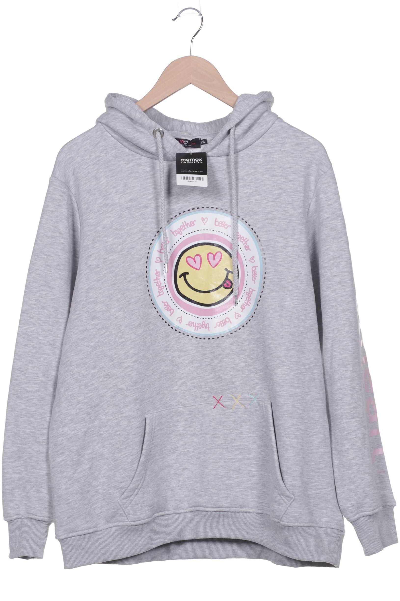 

Zwillingsherz Damen Kapuzenpullover, grau, Gr. 46