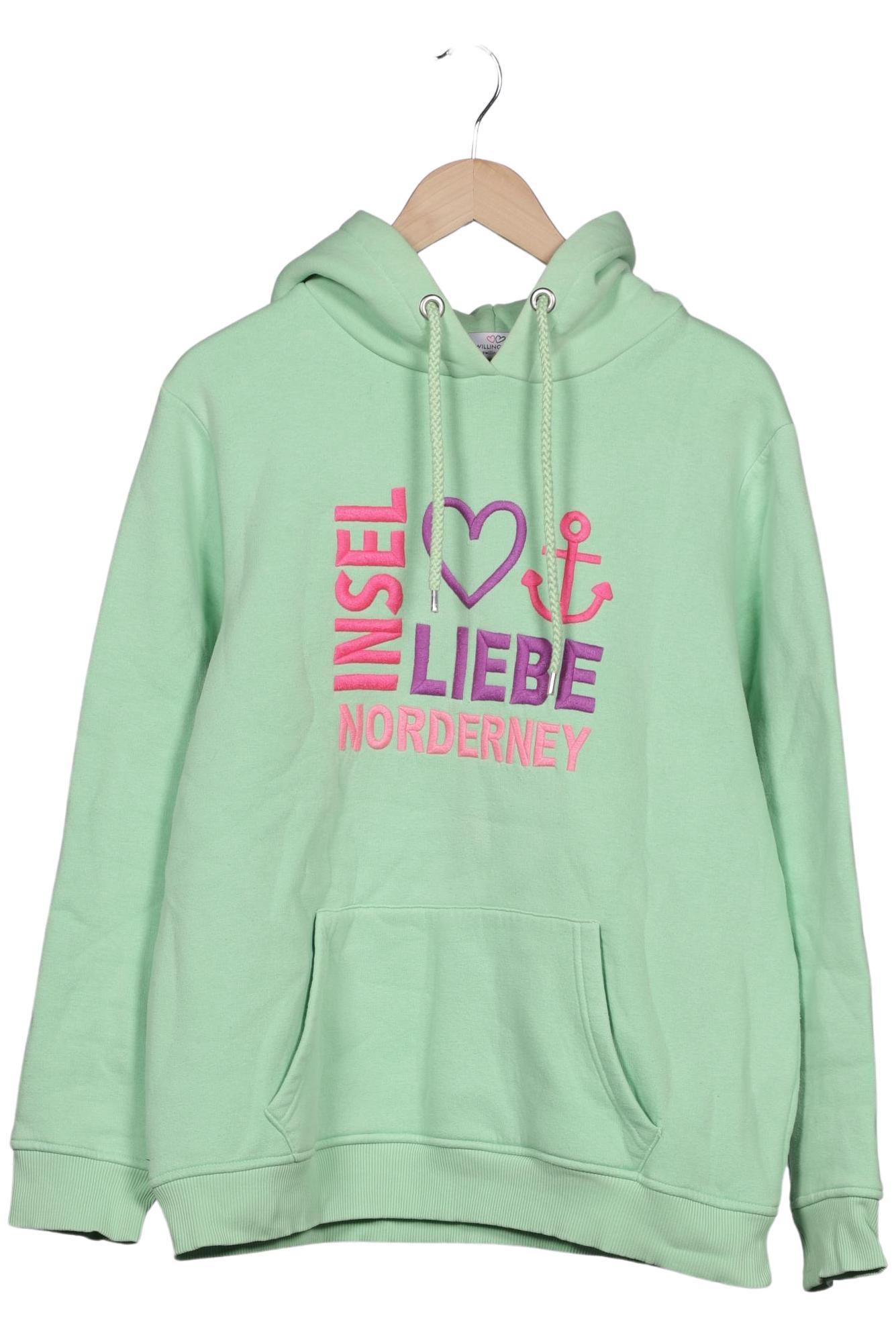 

Zwillingsherz Damen Kapuzenpullover, hellgrün, Gr. 44