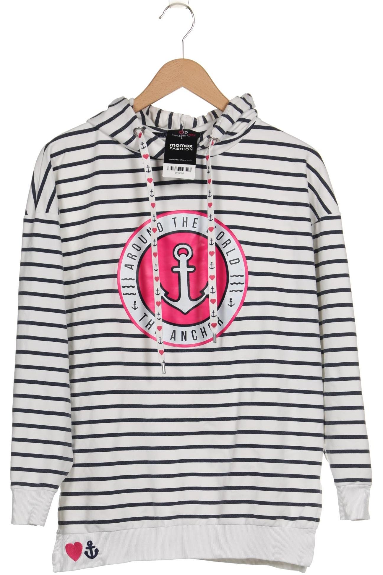 

Zwillingsherz Damen Kapuzenpullover, weiß, Gr. 42