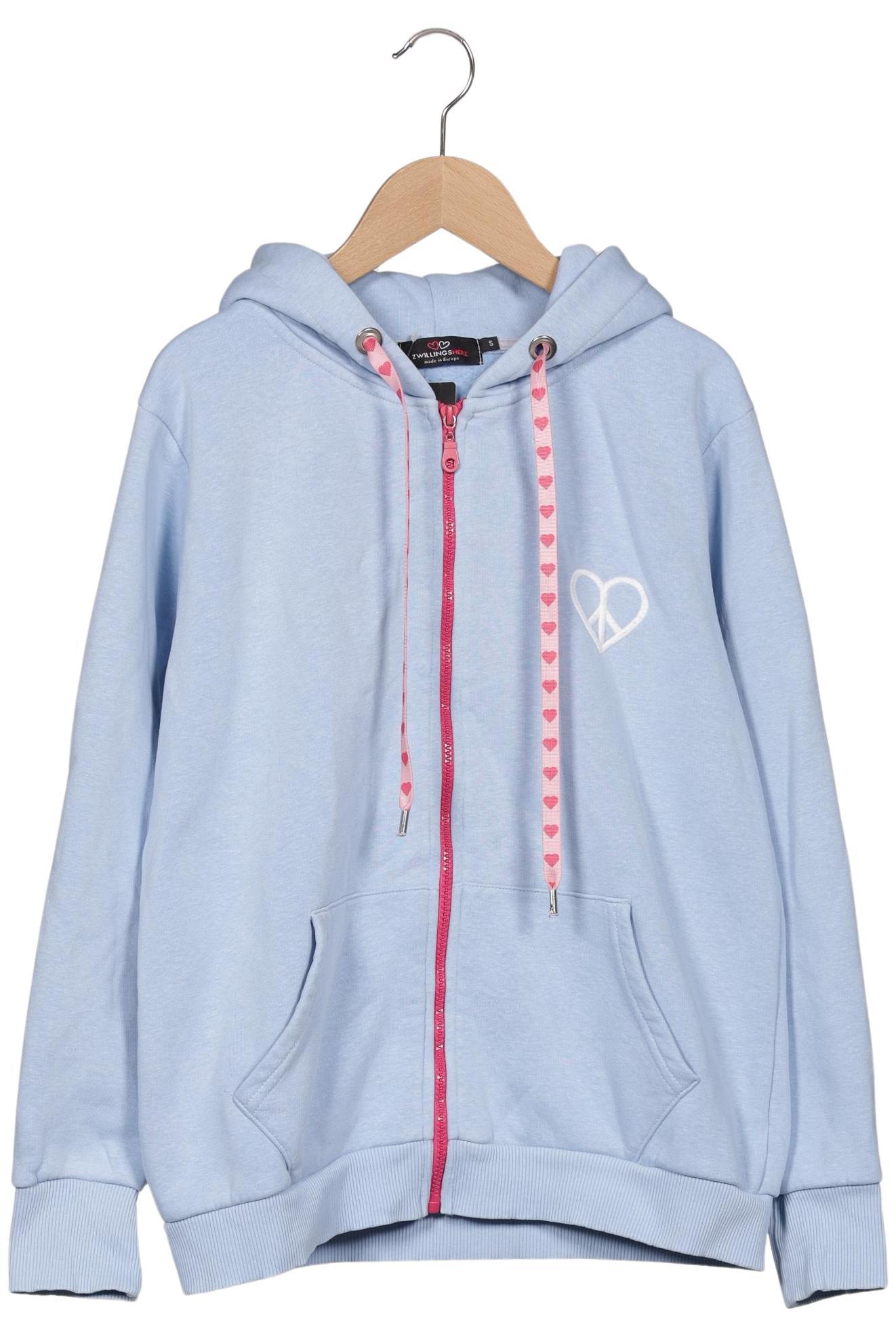

Zwillingsherz Damen Kapuzenpullover, hellblau, Gr. 36