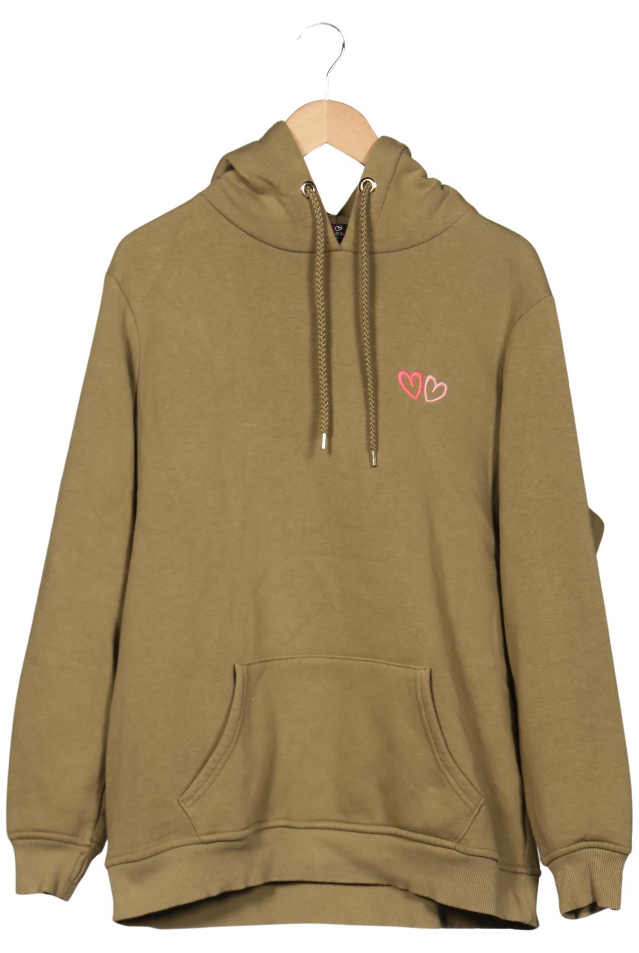 

Zwillingsherz Damen Kapuzenpullover, grün, Gr. 42