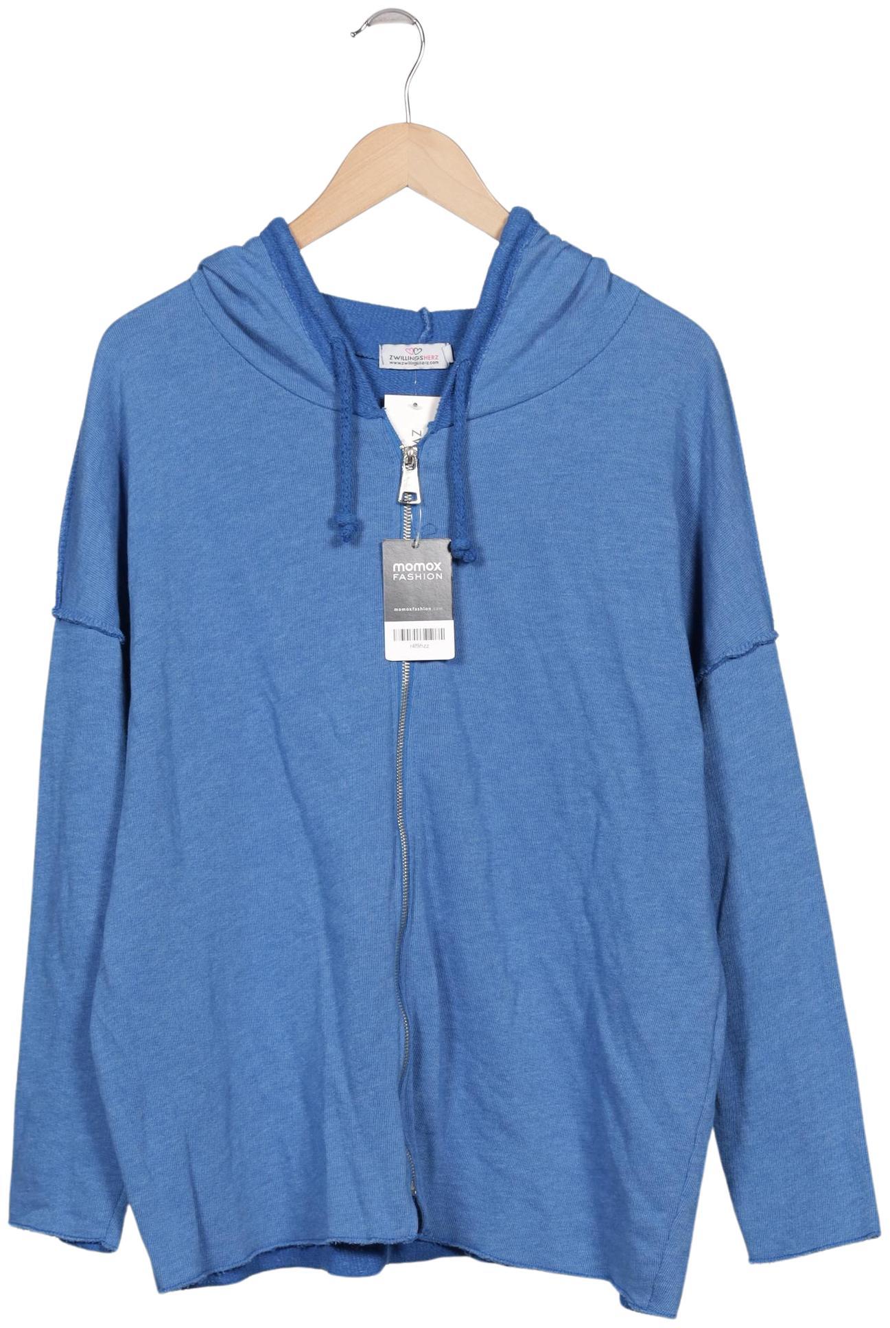 

Zwillingsherz Damen Kapuzenpullover, blau, Gr. 42