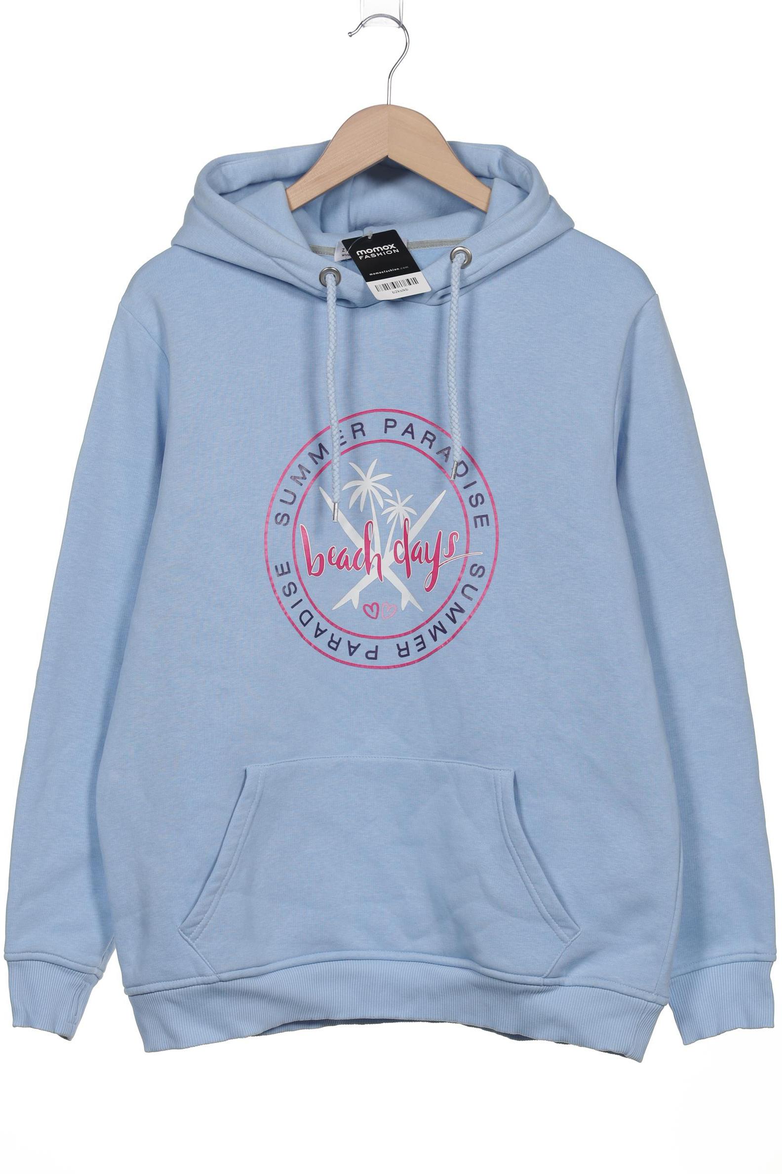 

Zwillingsherz Damen Kapuzenpullover, hellblau, Gr. 42