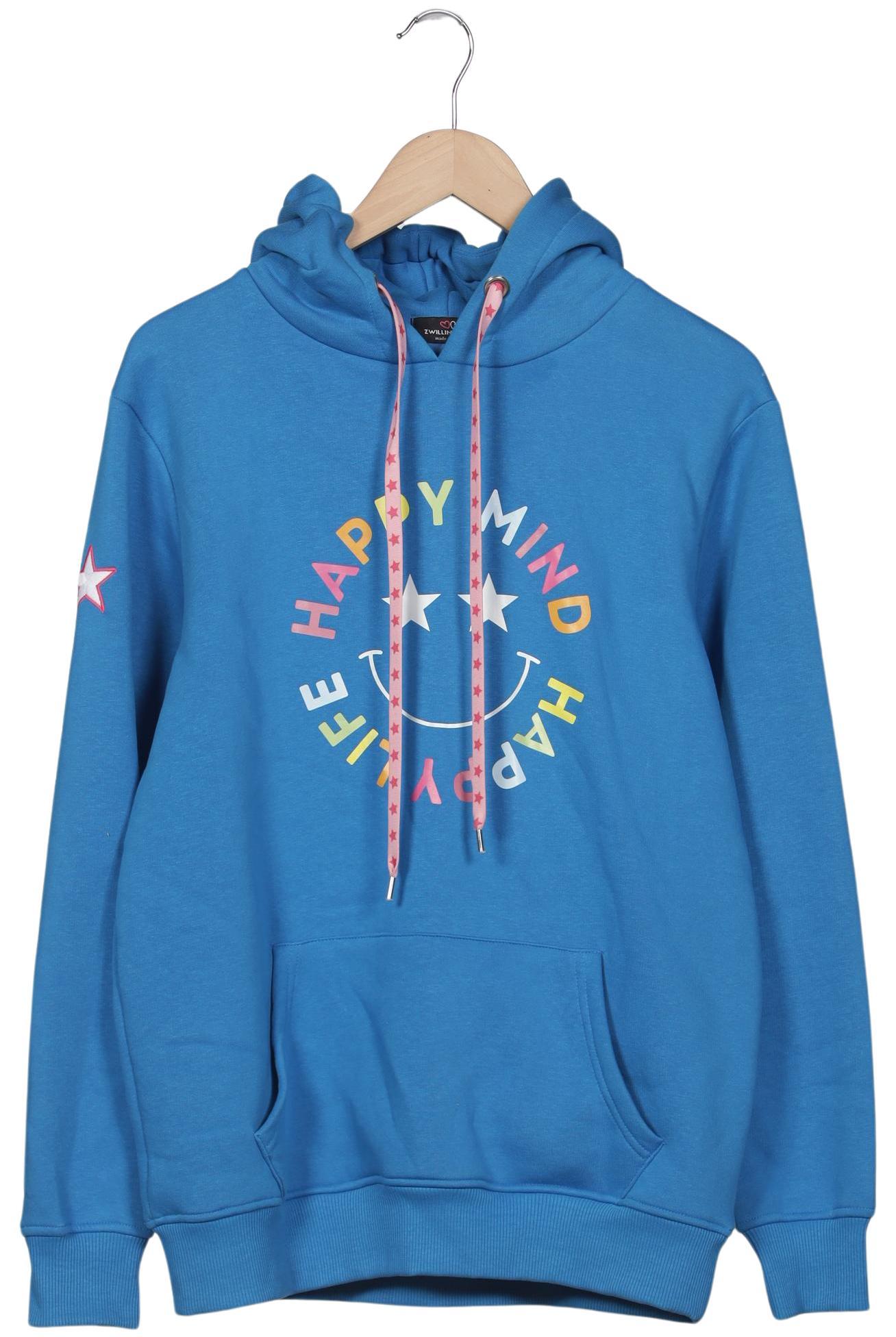 

Zwillingsherz Damen Kapuzenpullover, blau, Gr. 38