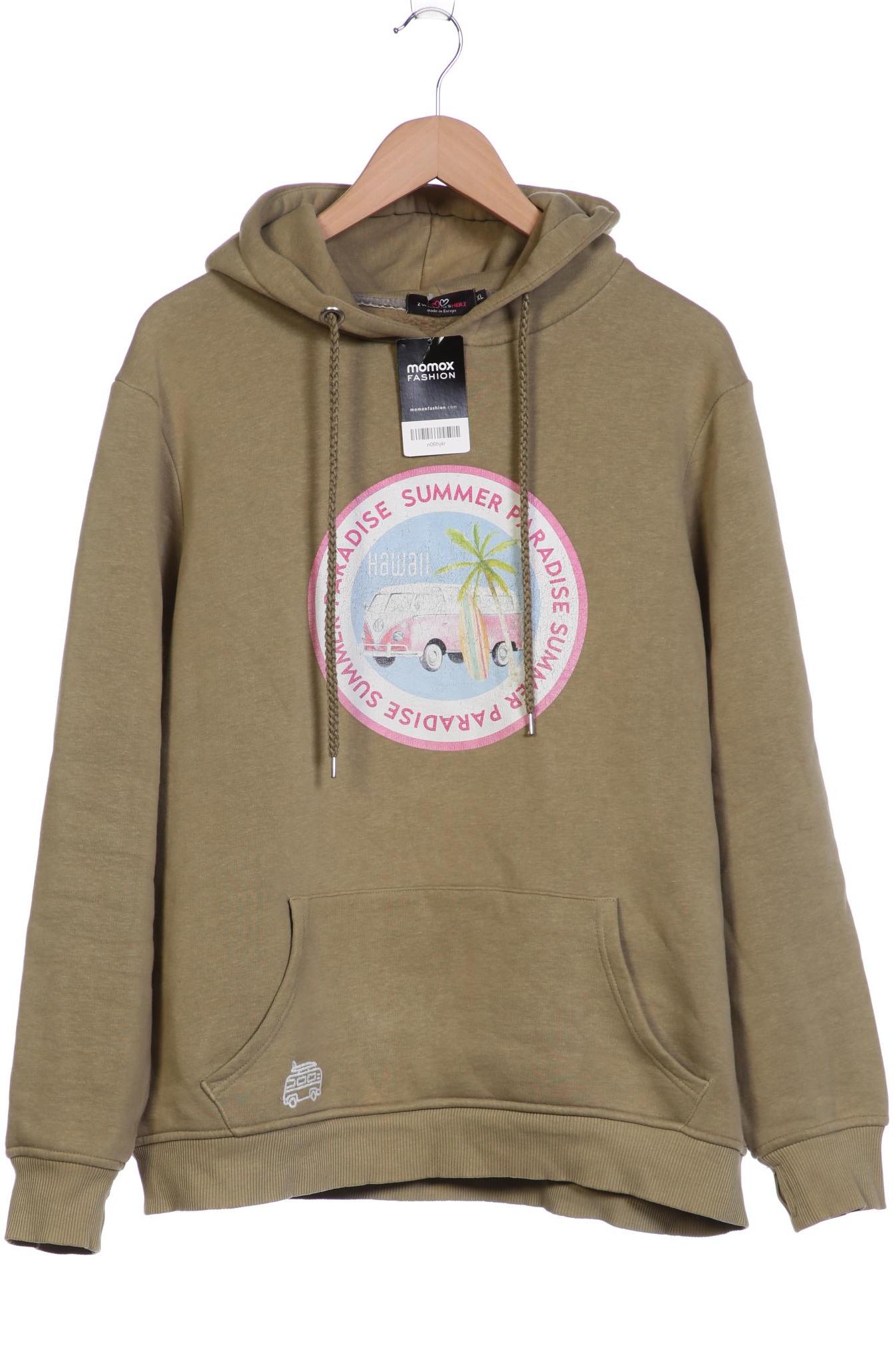 

Zwillingsherz Damen Kapuzenpullover, beige, Gr. 44